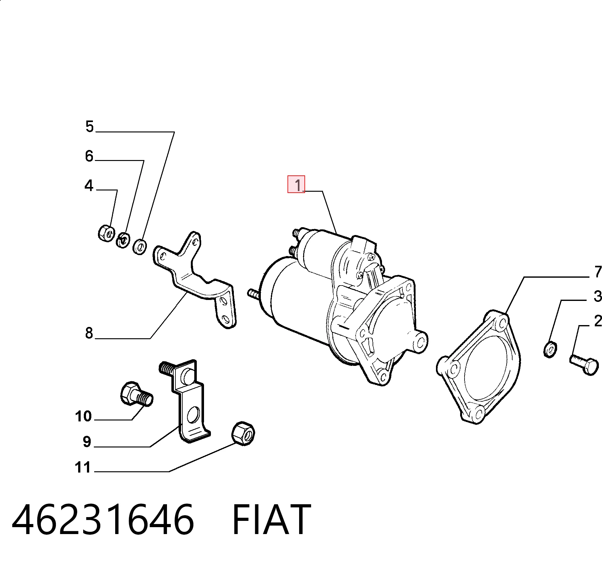 46231646 Fiat/Alfa/Lancia