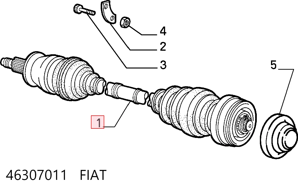 Półoś napędowa przednia do Alfa Romeo 146  930