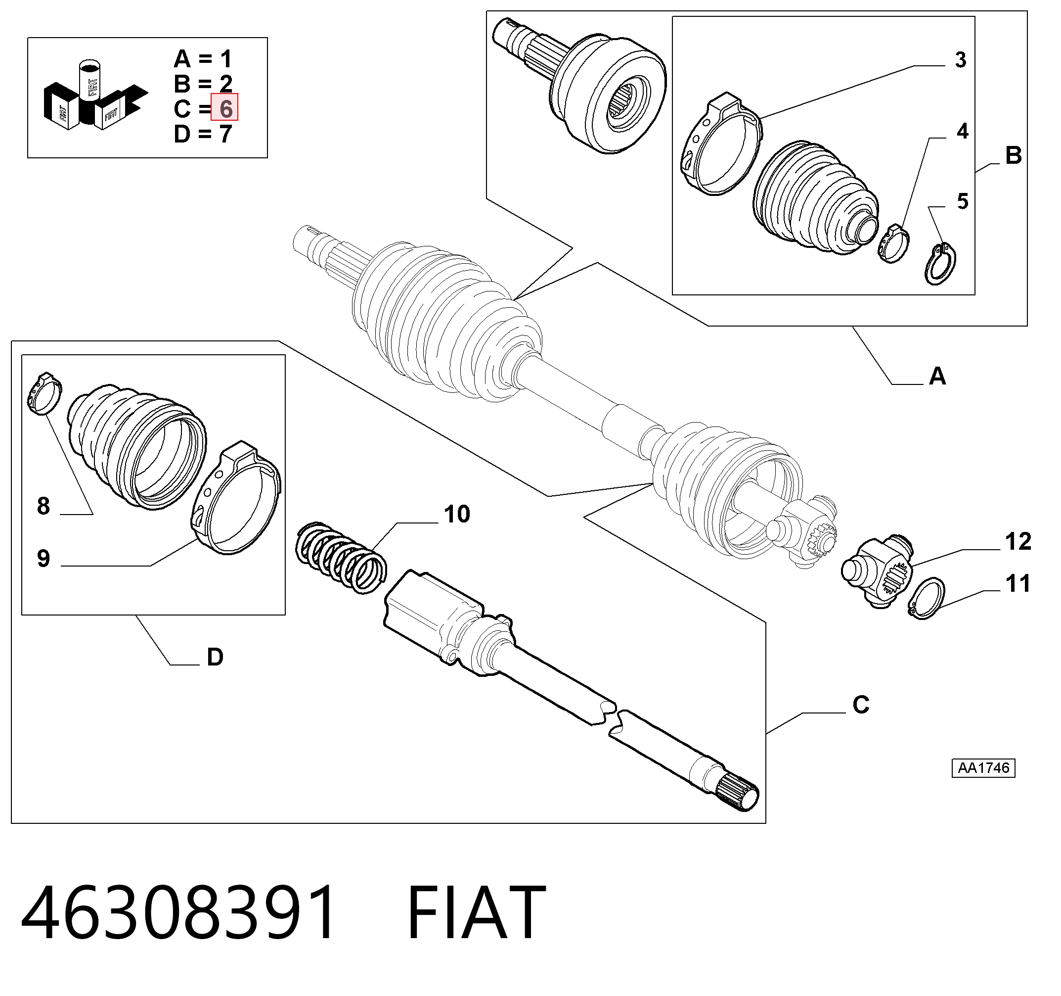 46308391 Fiat/Alfa/Lancia