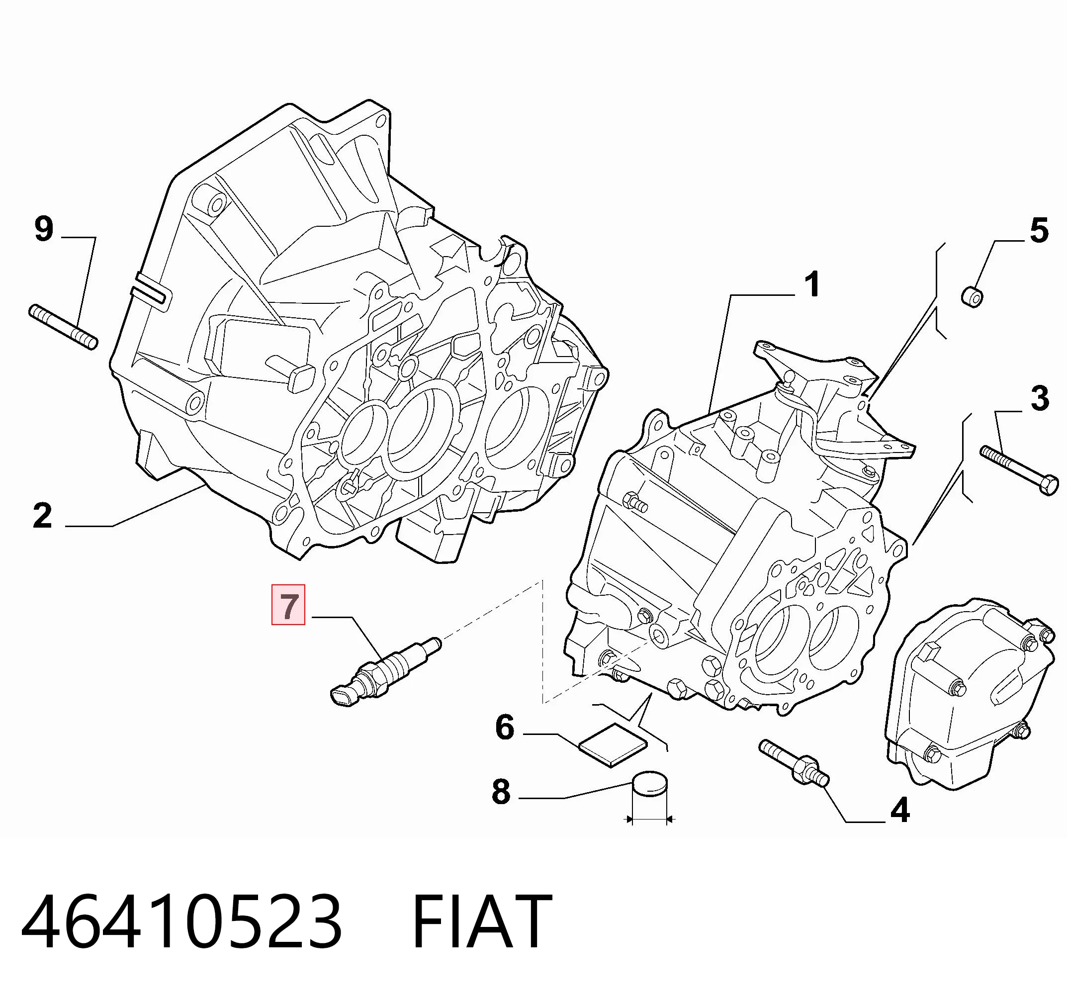 46410523 Fiat/Alfa/Lancia Czujnik włączania światła cofania