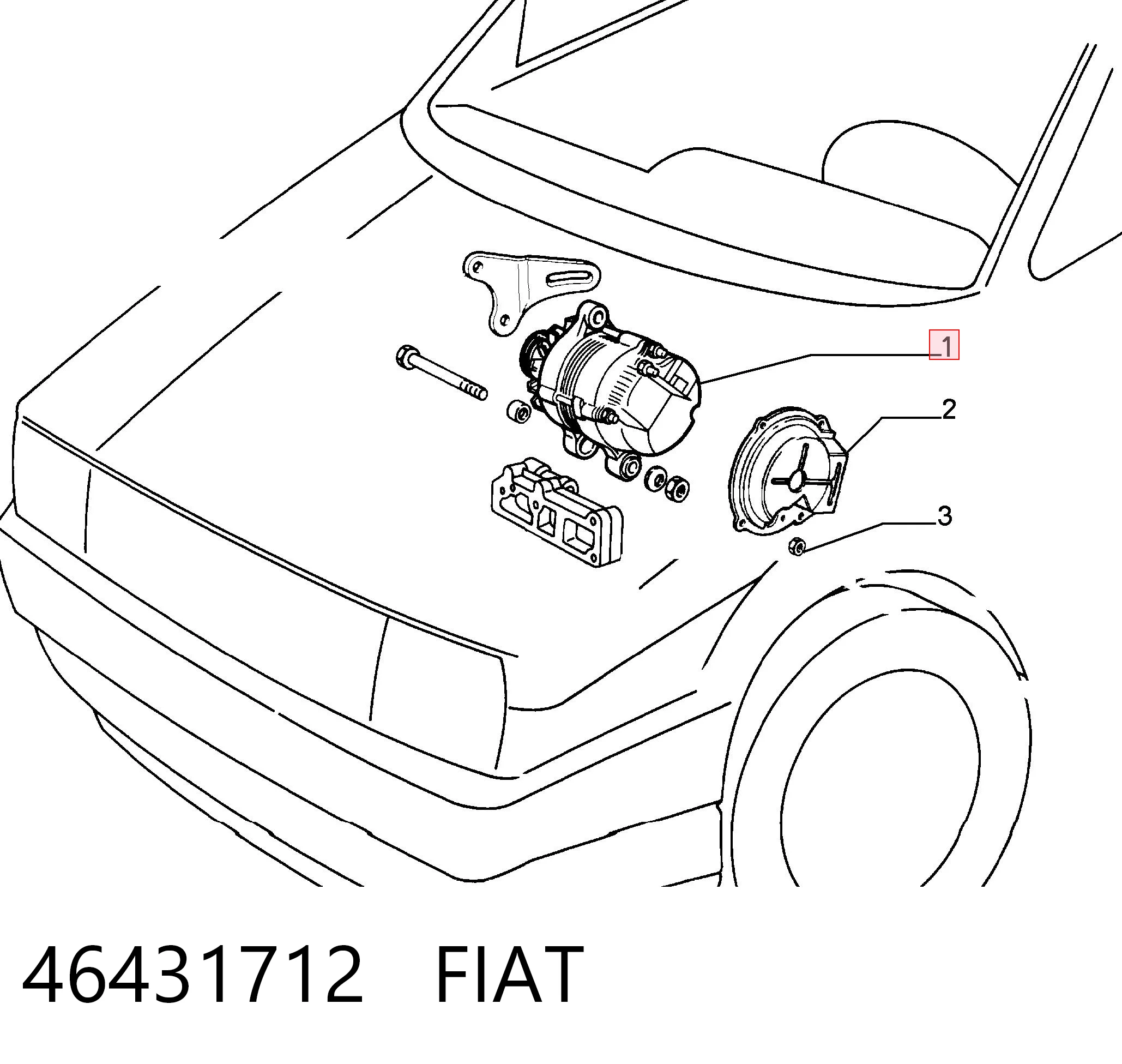 Alternator do Fiat Tempra  159
