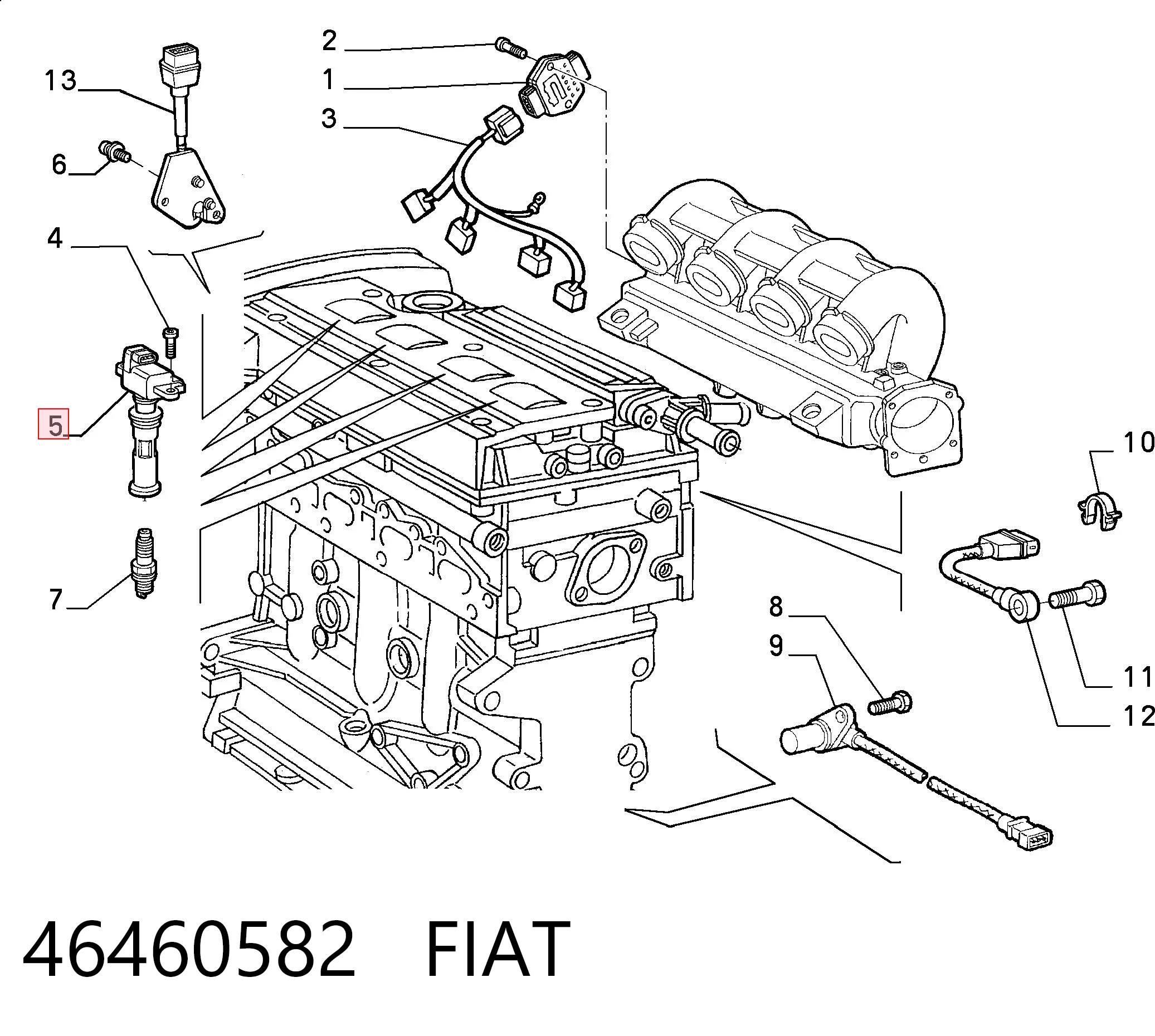 46460582 Fiat/Alfa/Lancia Cewka zapłonowa