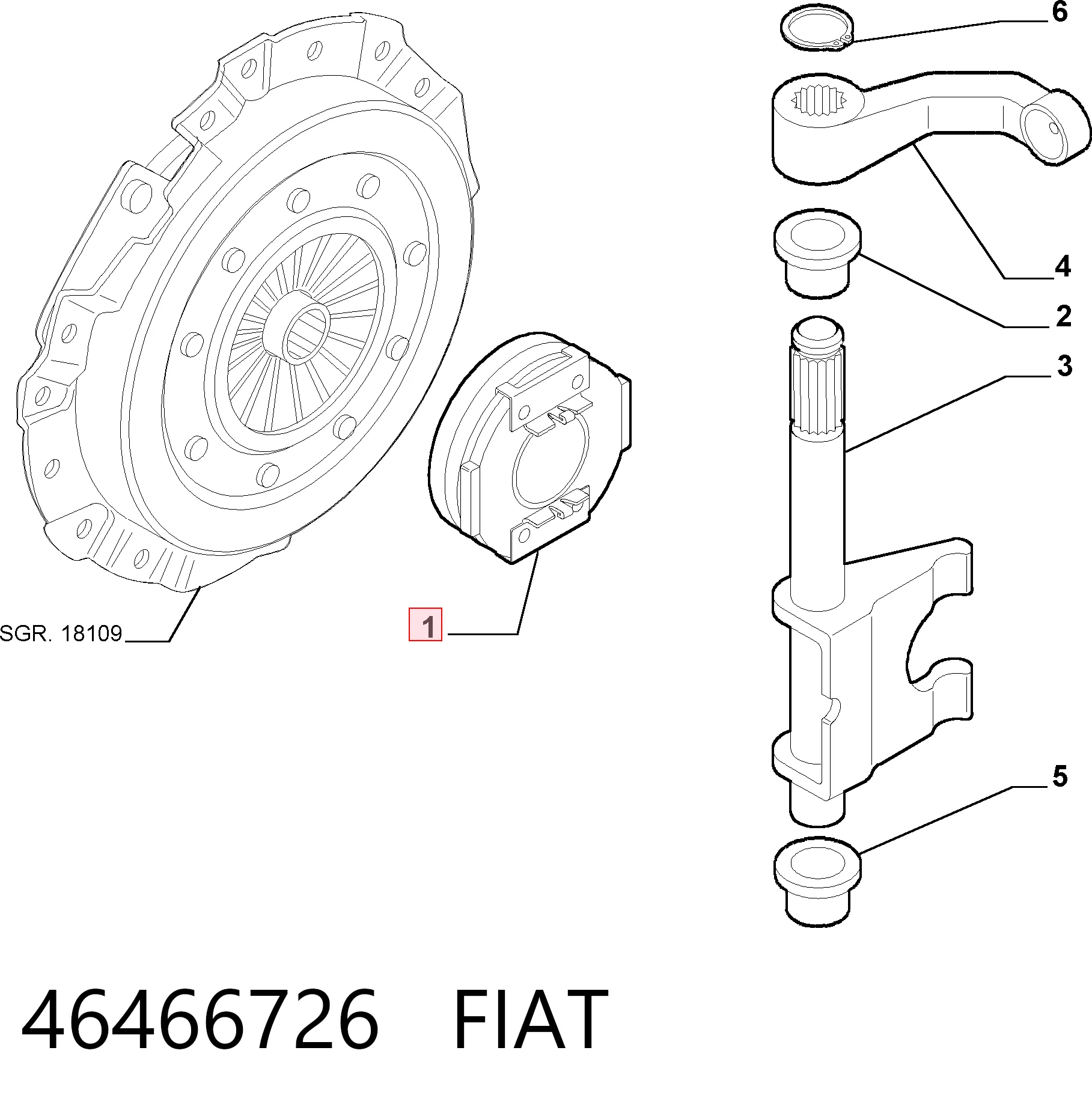Łożysko wyciskowe sprzęgła General Motors 55220302