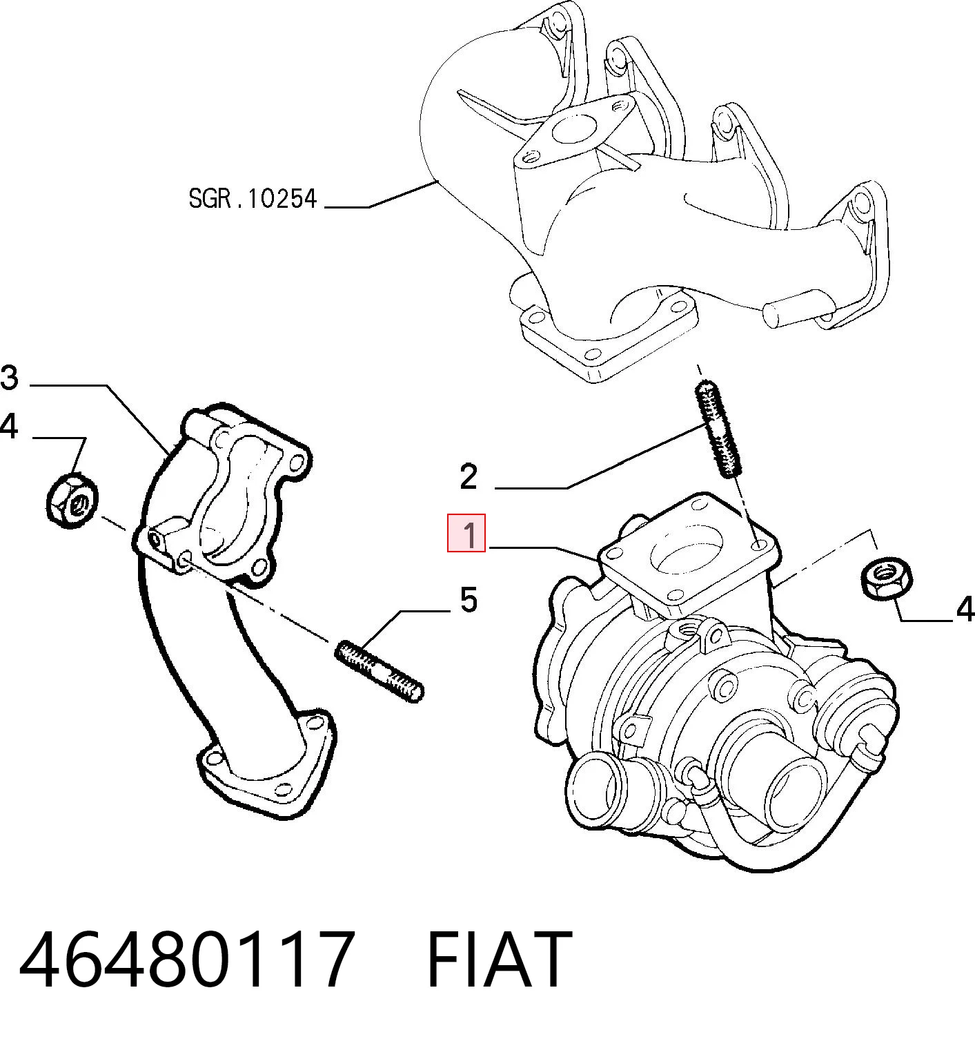 Turbina do Fiat Brava  182