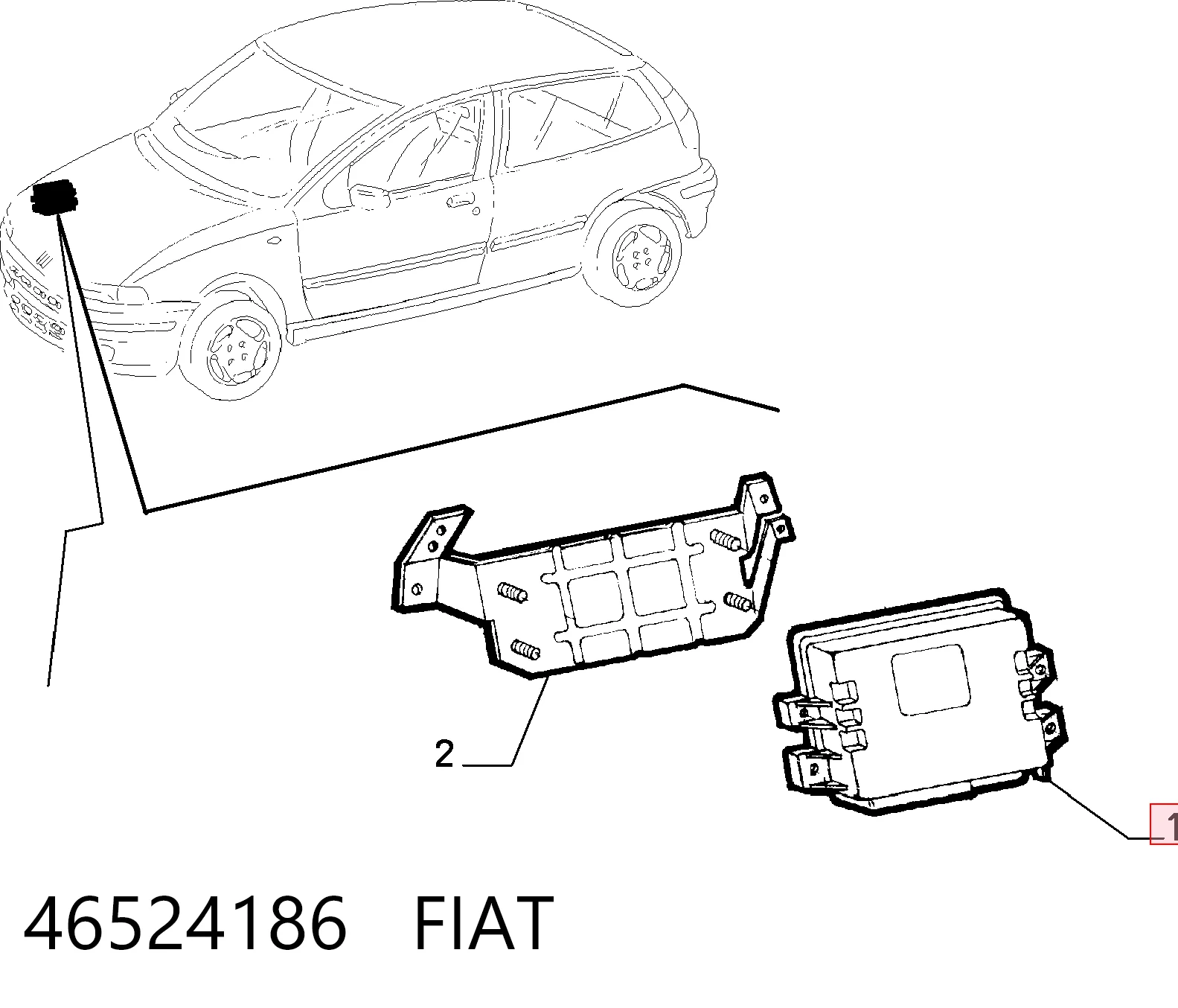 Sterownik silnika do Fiat Punto I 176