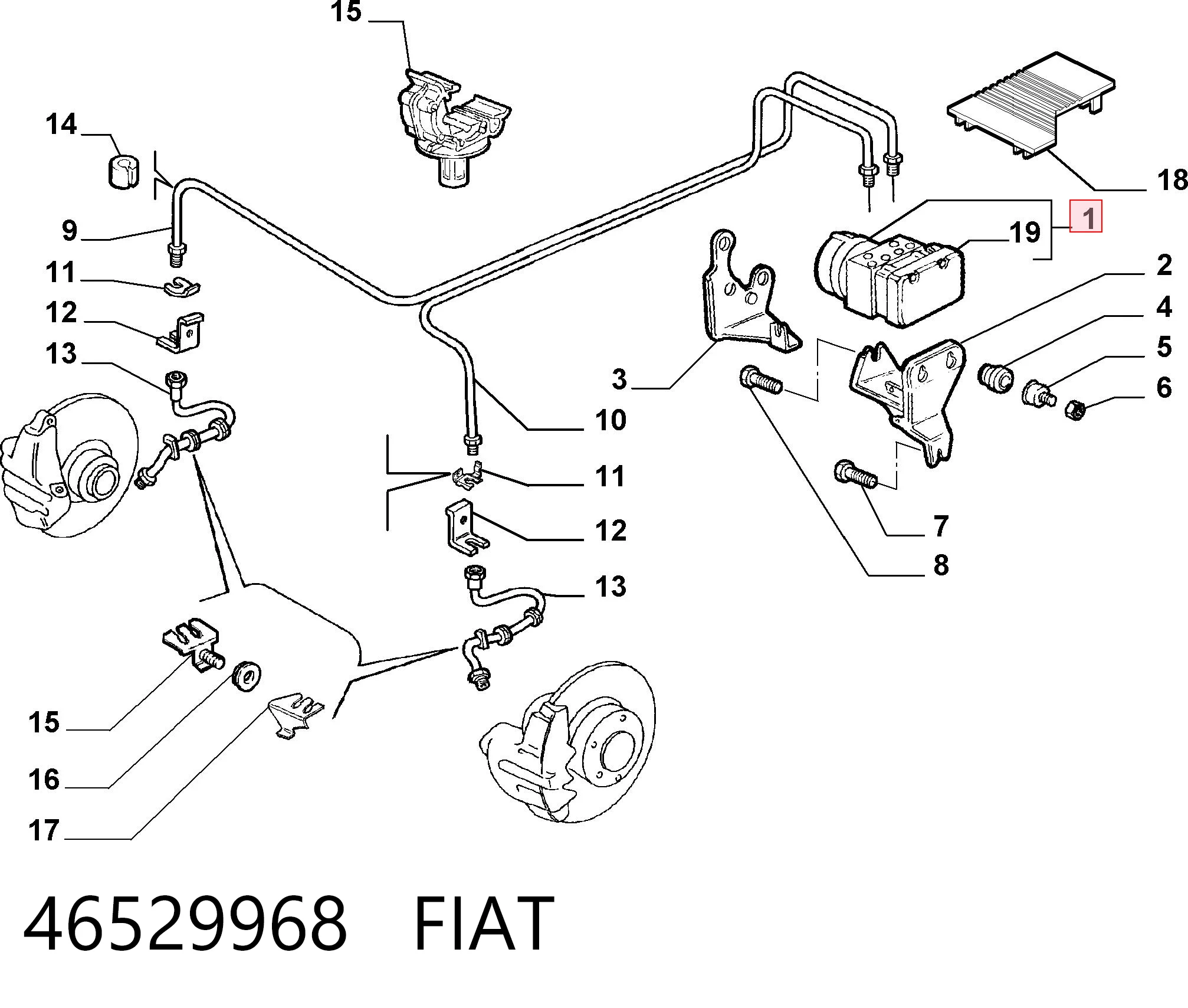 Sterownik ABS  hydrauliczny General Motors 13344015 cena, od 57,94 USD