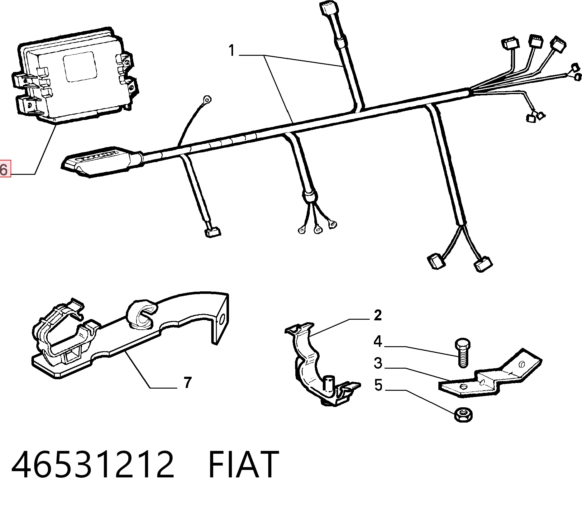 Sterownik silnika Fiat Punto I hatchback (176) (1993 - 1999) cena, od 63,63 USD