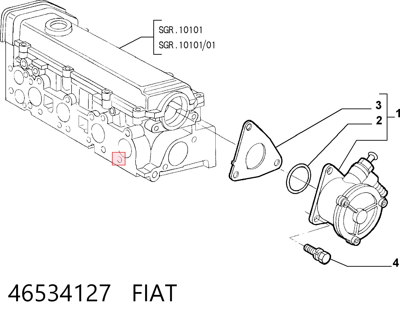 Pompa podciśnienia Fiat Doblo I awangarda (223) (2001 - 2010) cena, od 34,05 USD