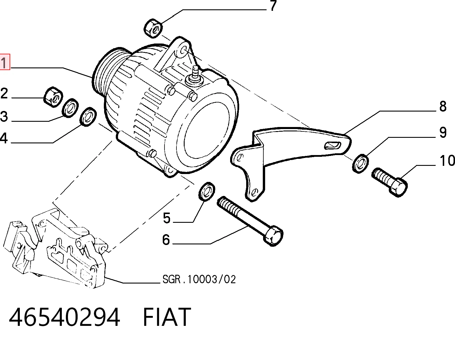 46540294 Fiat/Alfa/Lancia