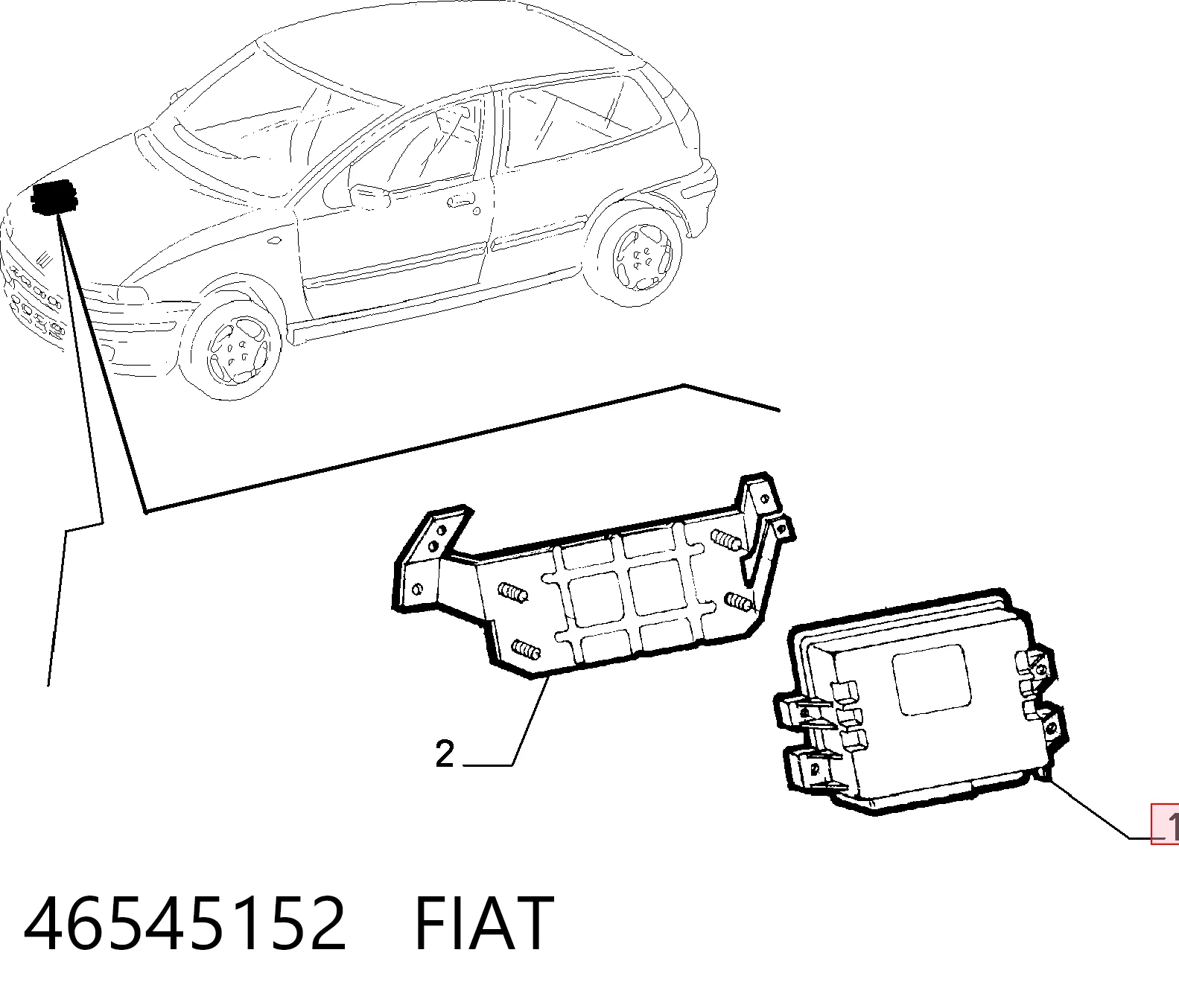 Do koszyka Sterownik silnika Fiat Punto I 176
