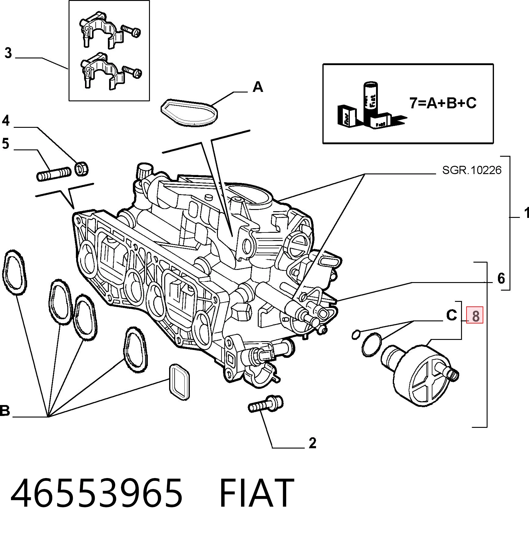 46553965 Fiat/Alfa/Lancia Regulator biegu jałowego
