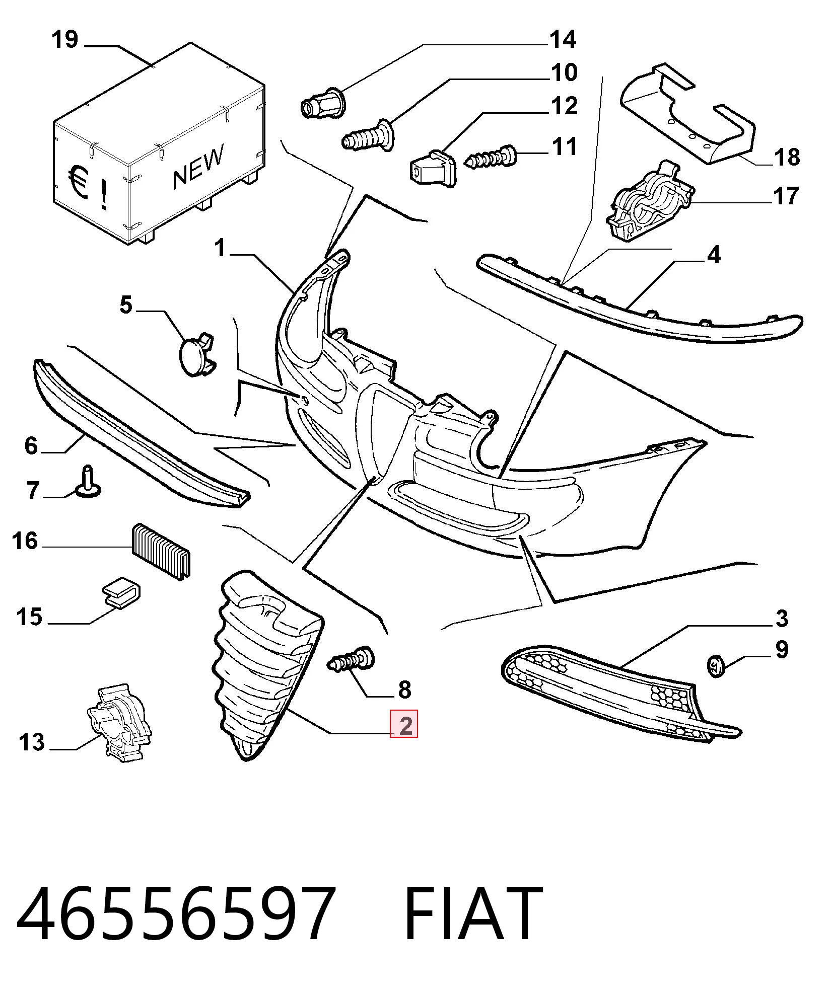 Atrapa chłodnicy do Alfa Romeo 147  937