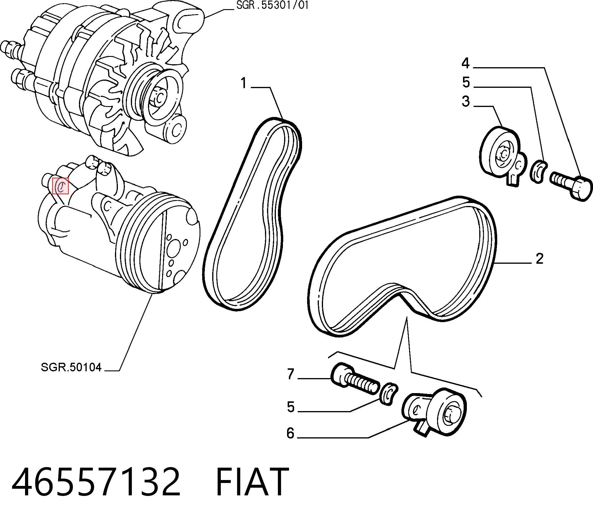 46557132 Fiat/Alfa/Lancia