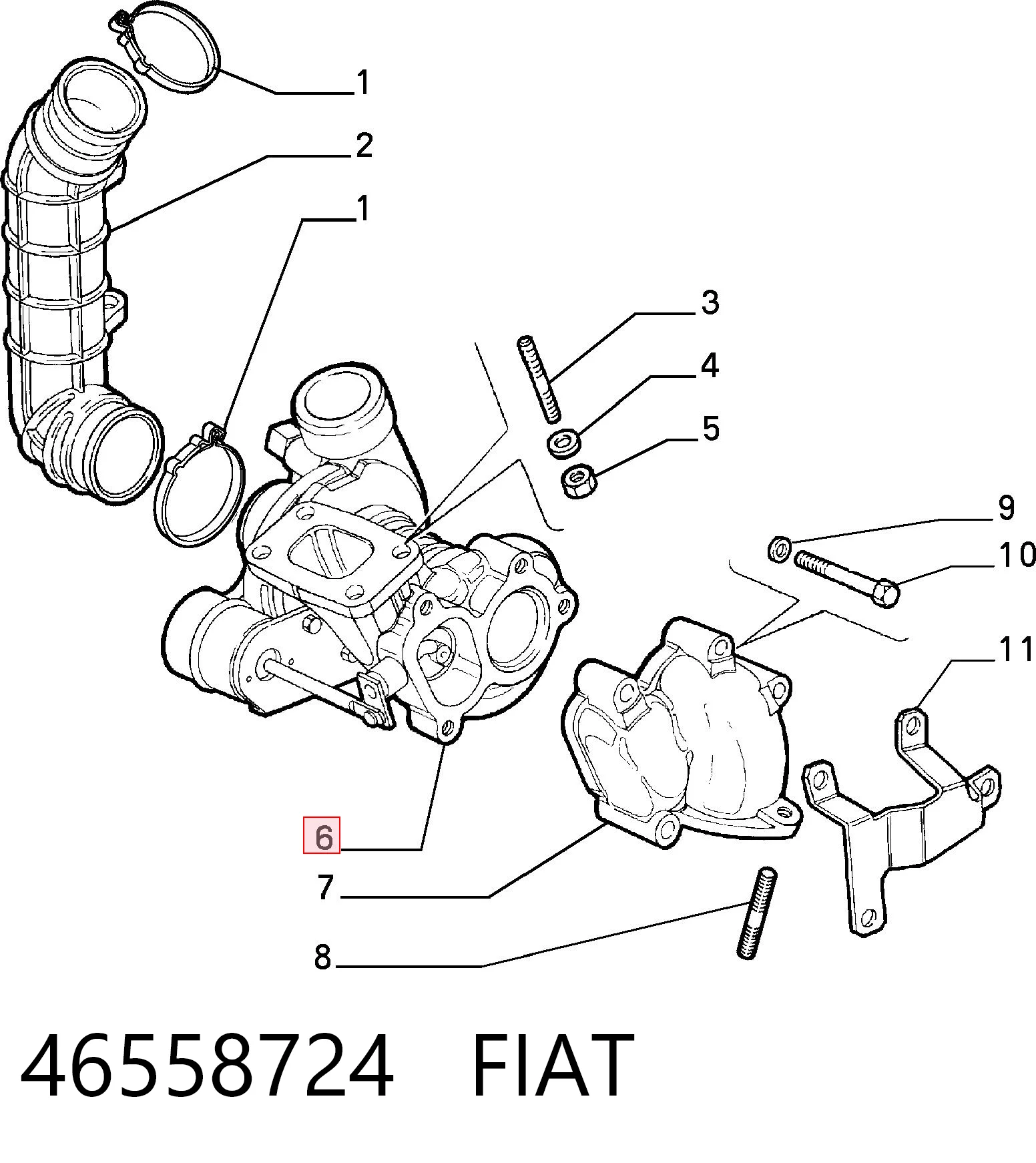 Turbina Fiat Fiorino awangarda (146 Uno) (1988 - 2001) cena, od 88,96 USD