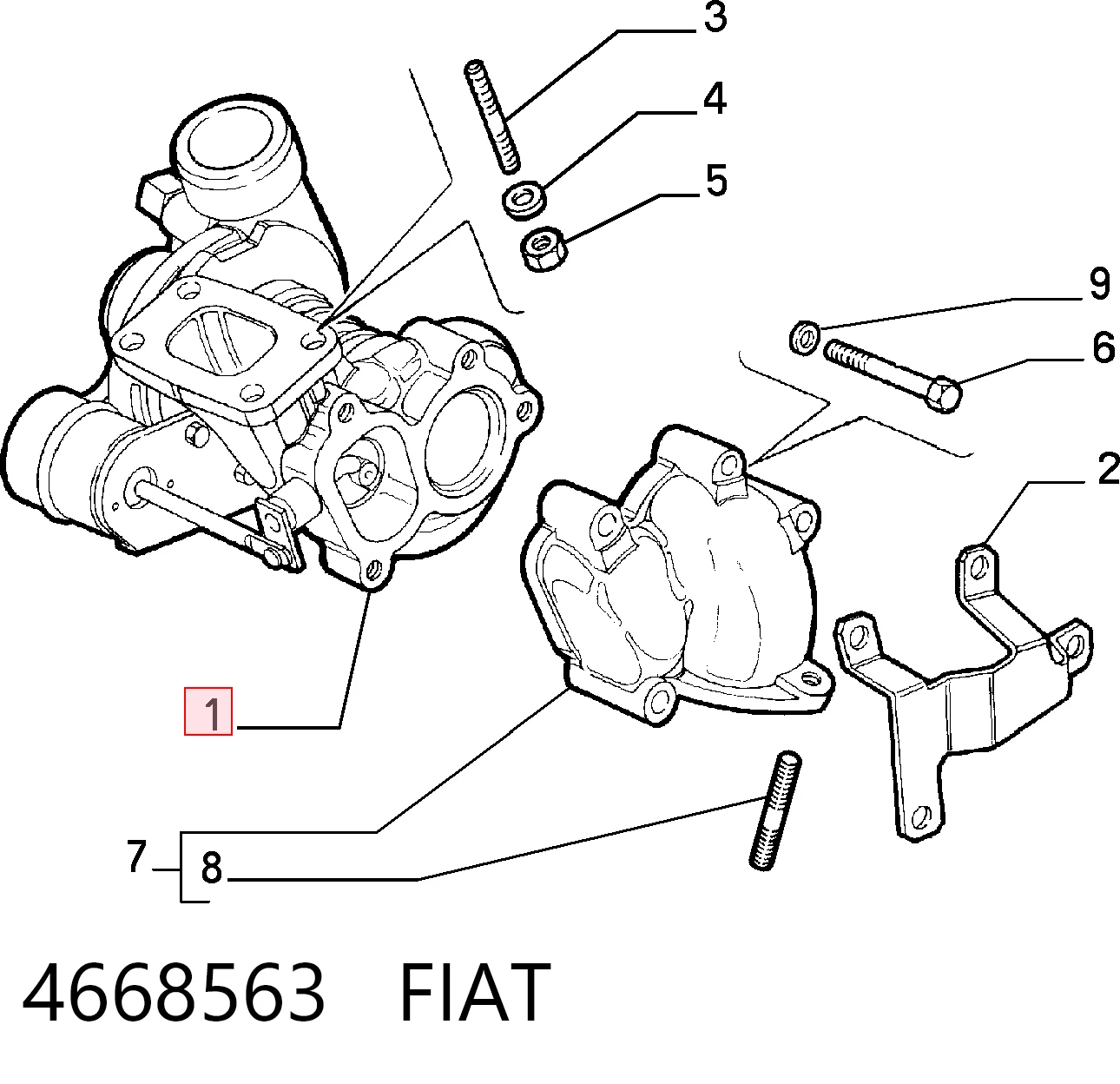 Do koszyka Turbina Fiat Fiorino  146 Uno