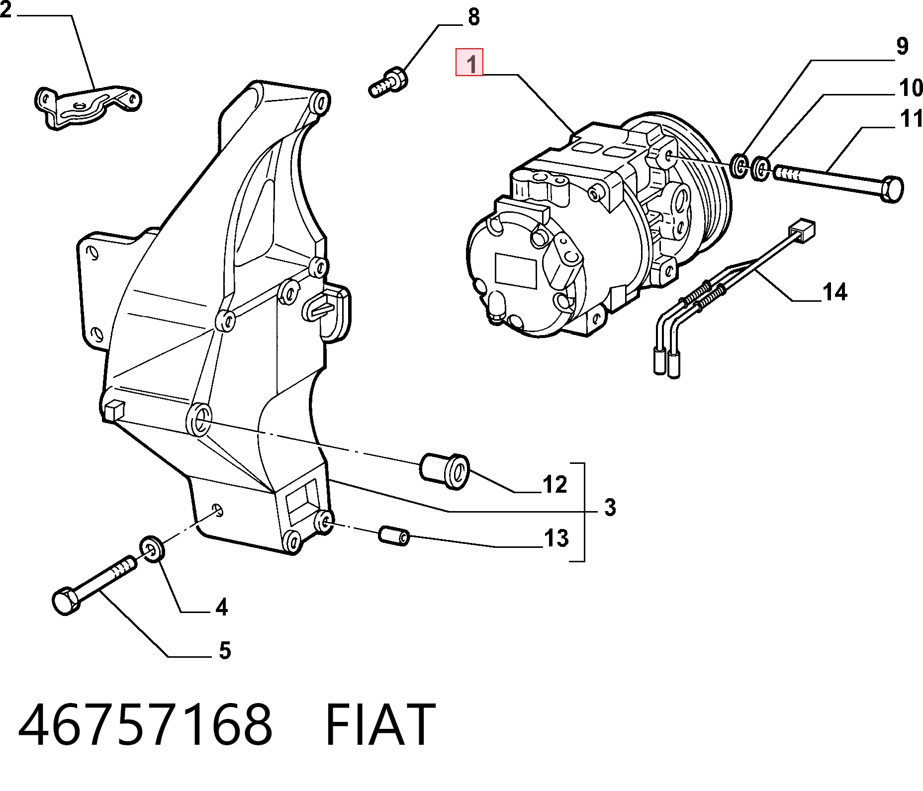 Sprężarka klimatyzacji Fiat Tipo hatchback (160) (1987 - 1996) cena, od 51,32 USD