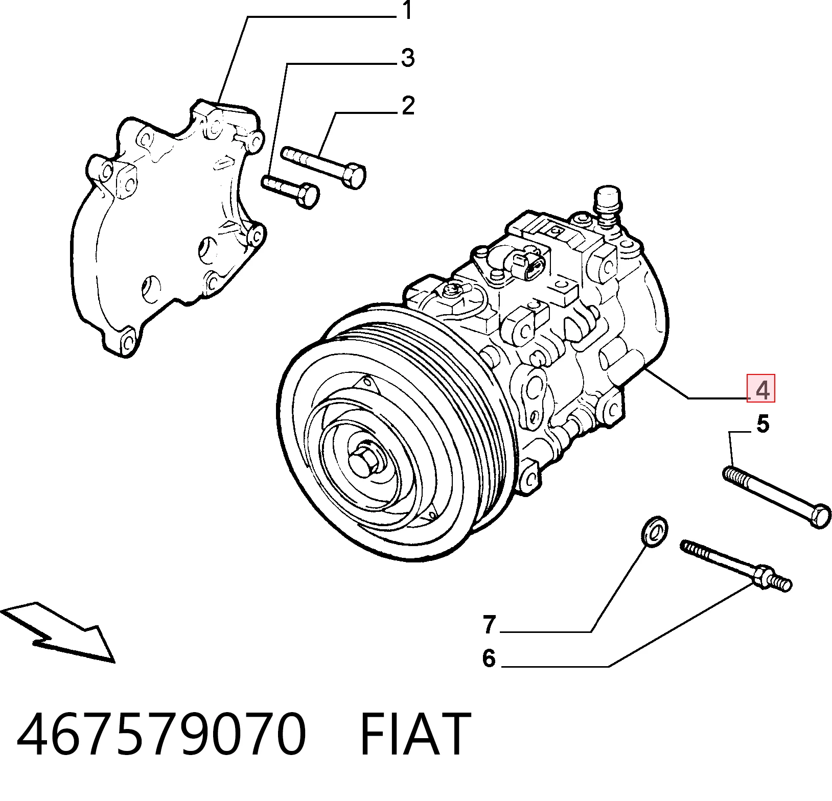 Sprężarka klimatyzacji Alfa Romeo 146 