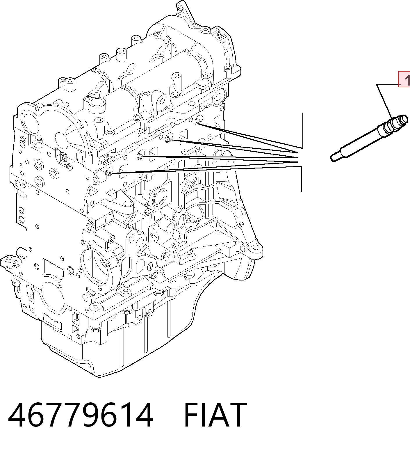 46779614 Fiat/Alfa/Lancia Świeca żarowa