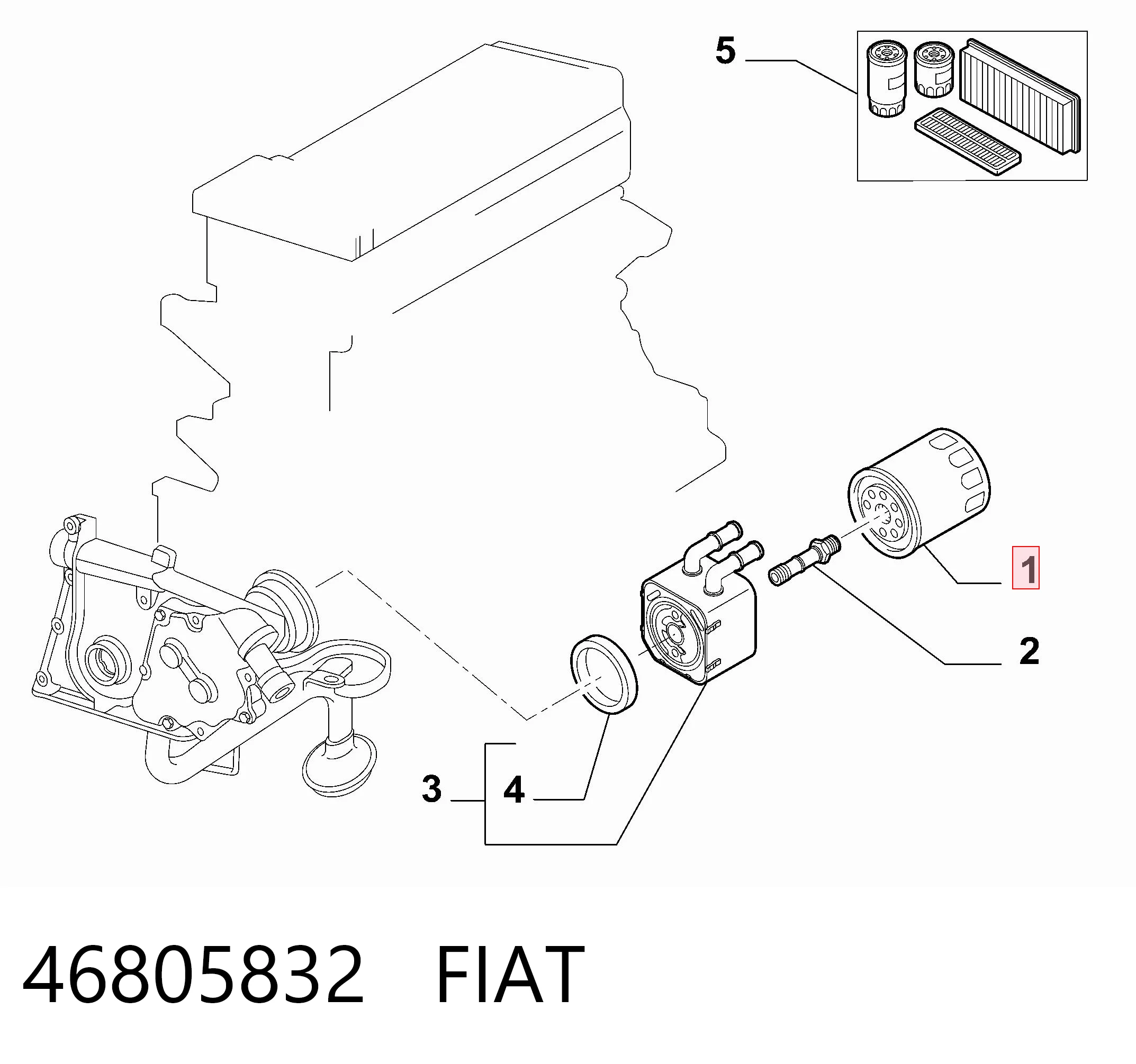 Filtr oleju 5021185404 Renault (RVI)
