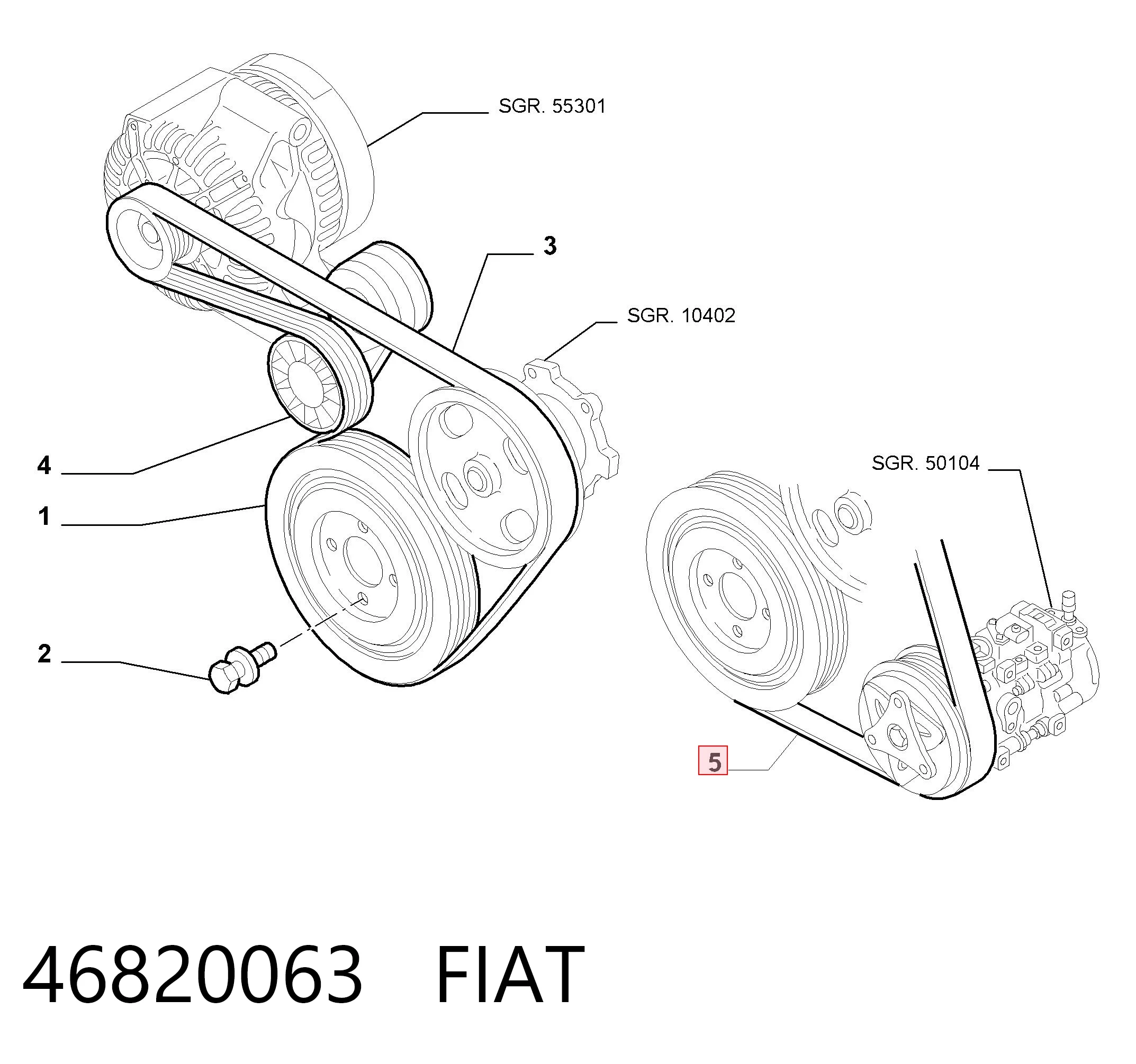 46820063 Fiat/Alfa/Lancia