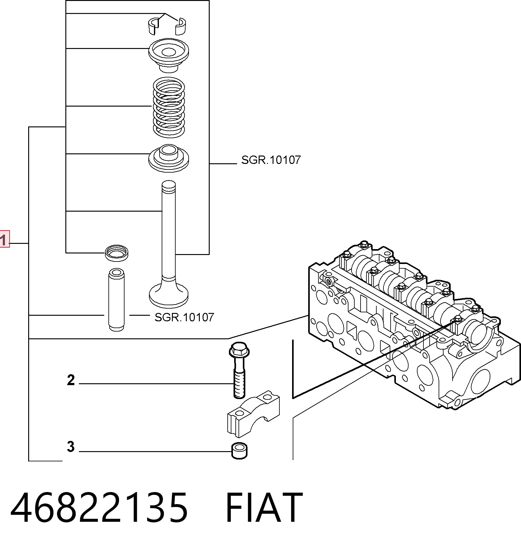 Głowica cylindrów do Fiat Doblo I 223