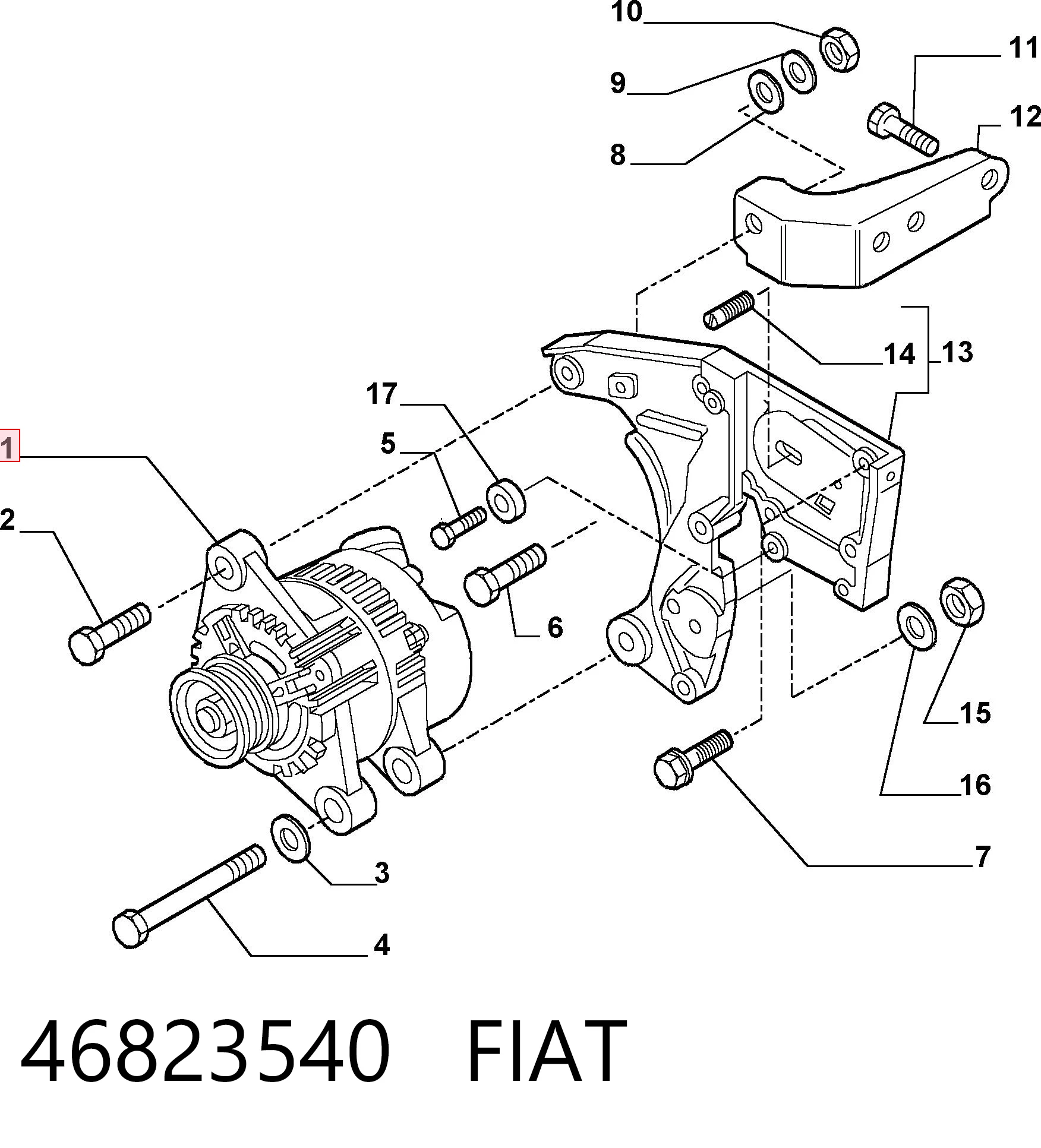Do koszyka Alternator Fiat 126  