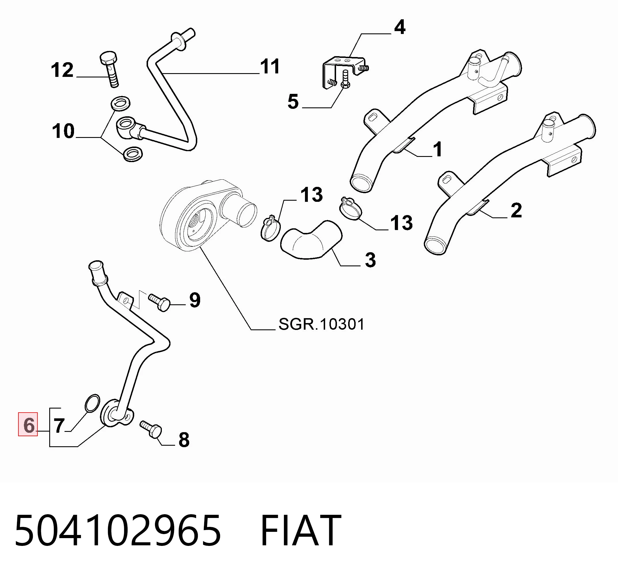 504102965 Fiat/Alfa/Lancia