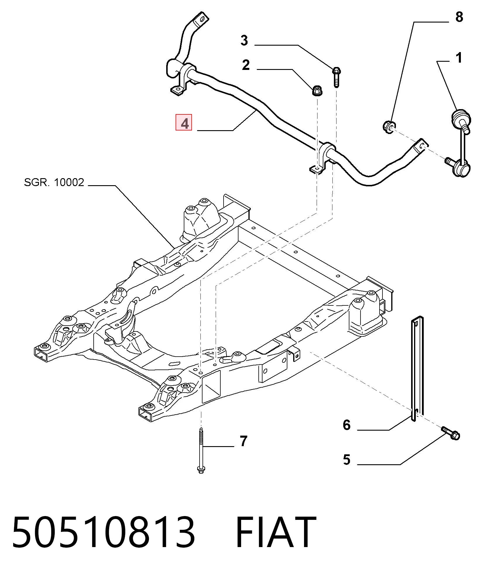 Stabilizator przedni do Alfa Romeo 159  939