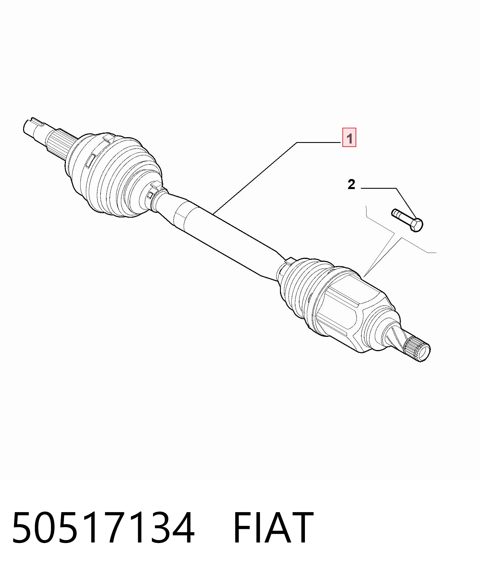 Półoś napędowa przednia lewa do Alfa Romeo 159  939