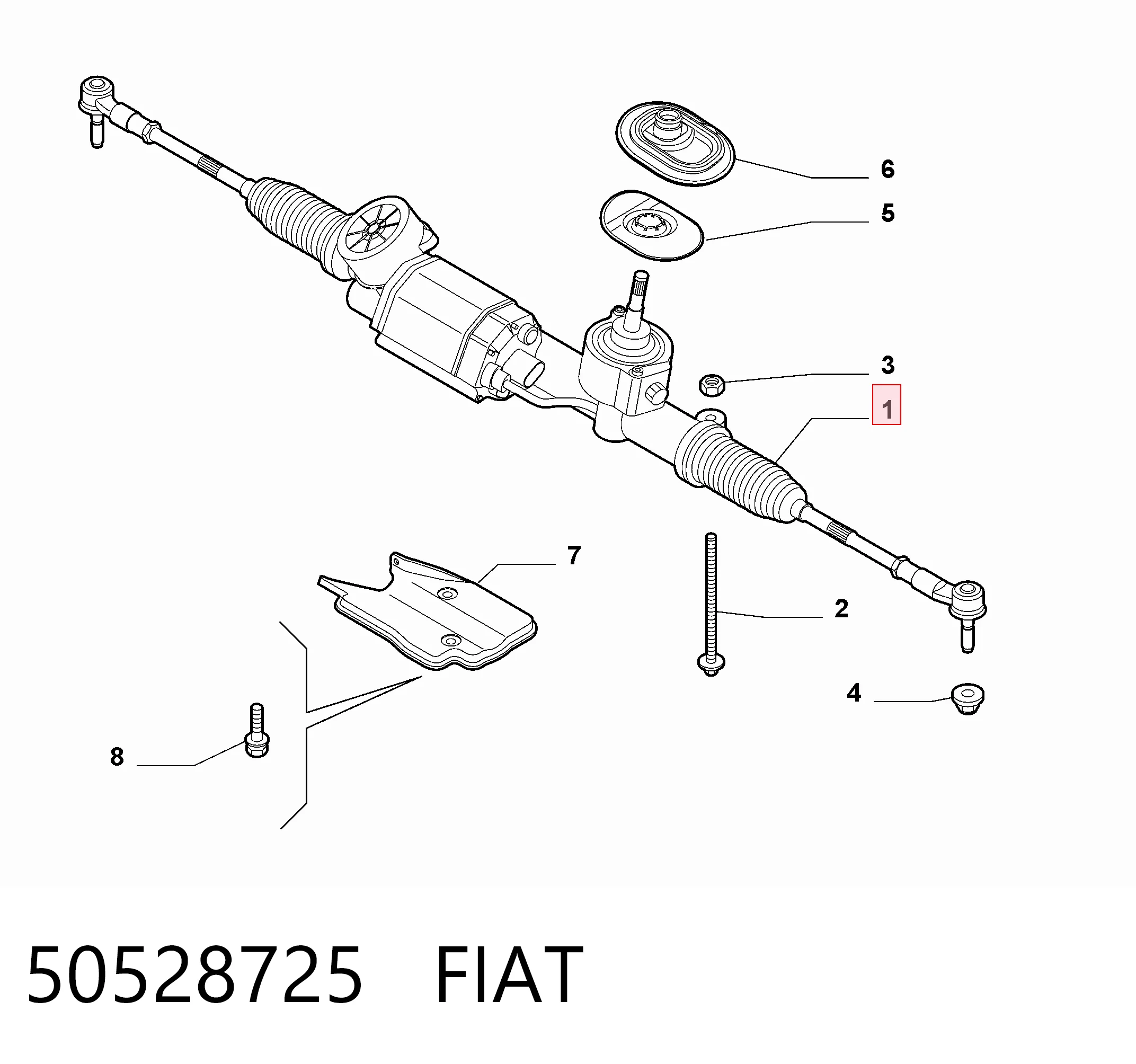 Listwa kierownicza (maglownica) Alfa Romeo Giulietta hatchback (940) (2010 - 2020) cena, od 266,87 USD