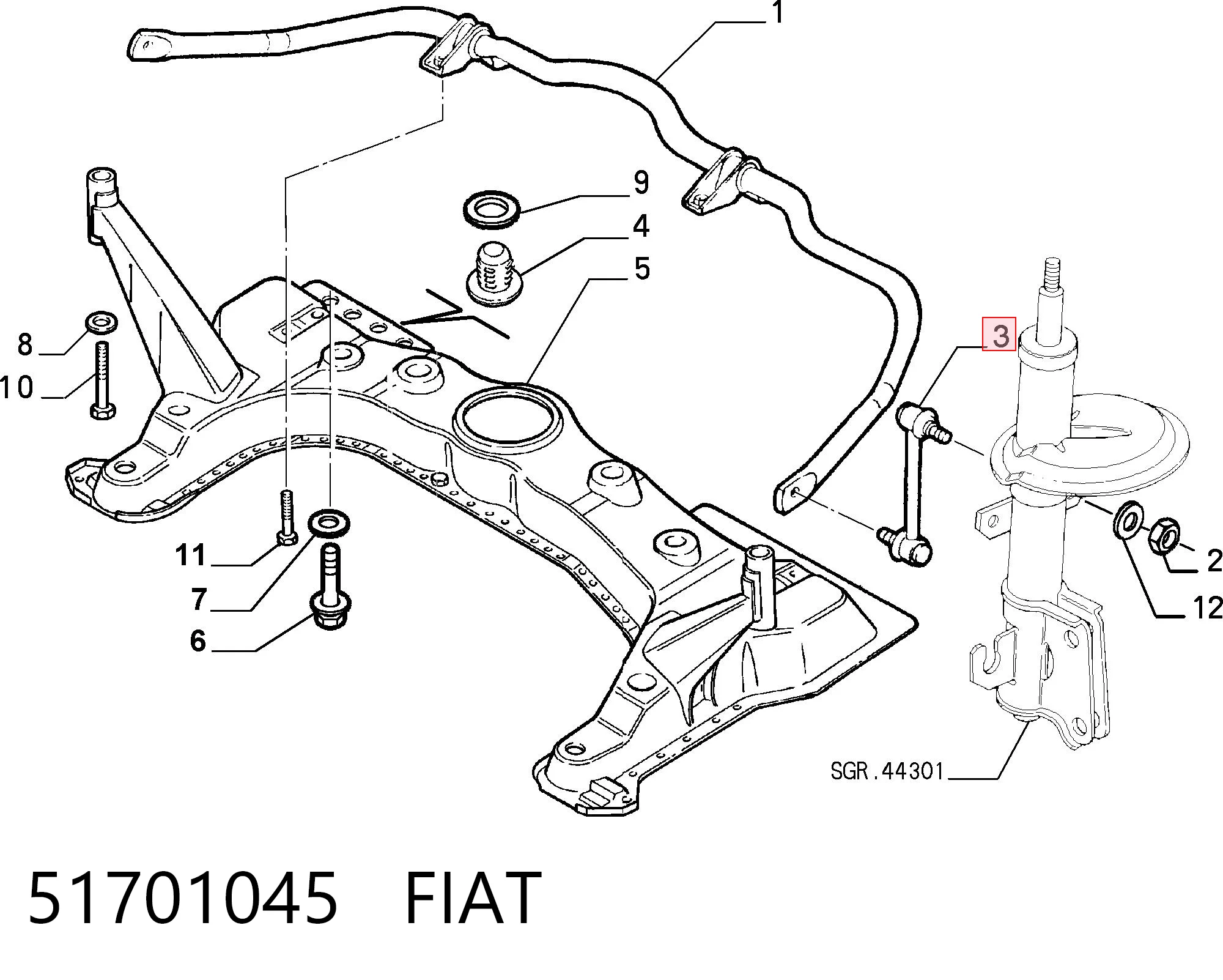 51701045 Fiat/Alfa/Lancia