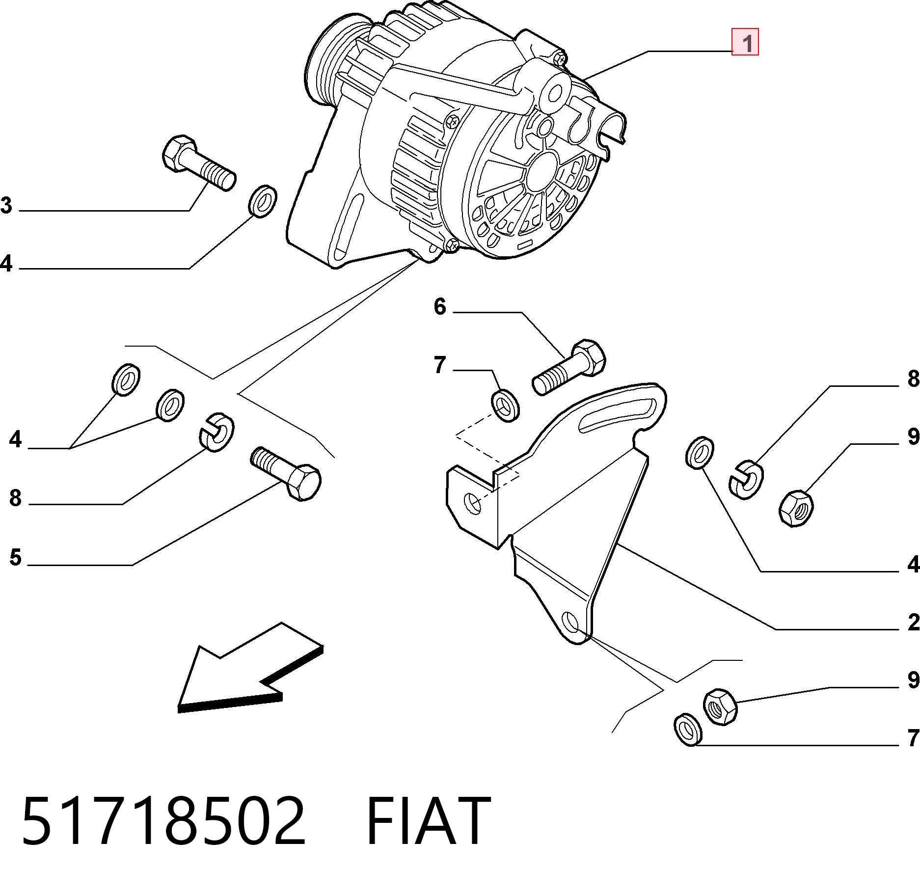 51718502 Fiat/Alfa/Lancia