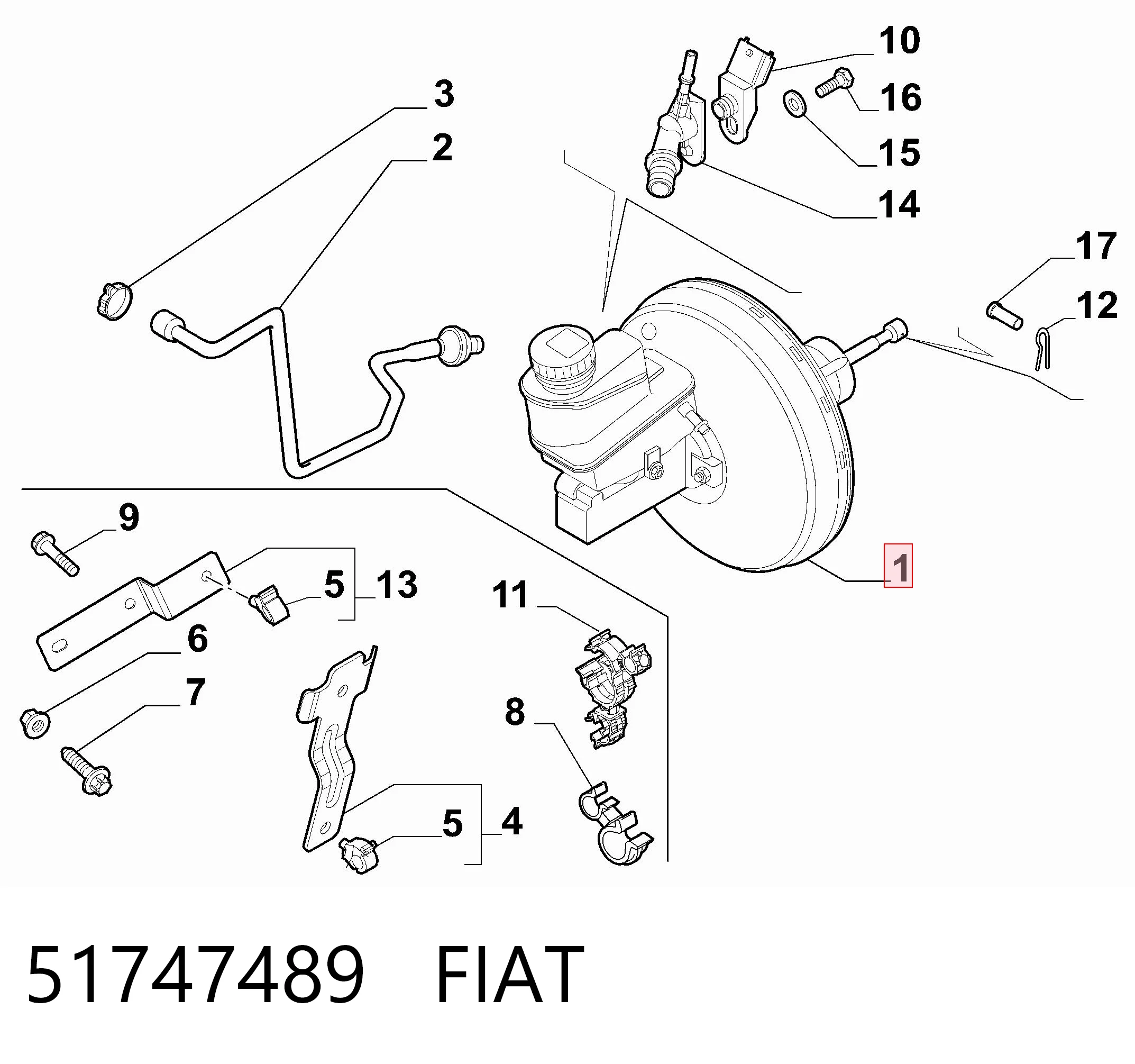 Wzmacniacz próżniowy hamulców do Alfa Romeo 159  939