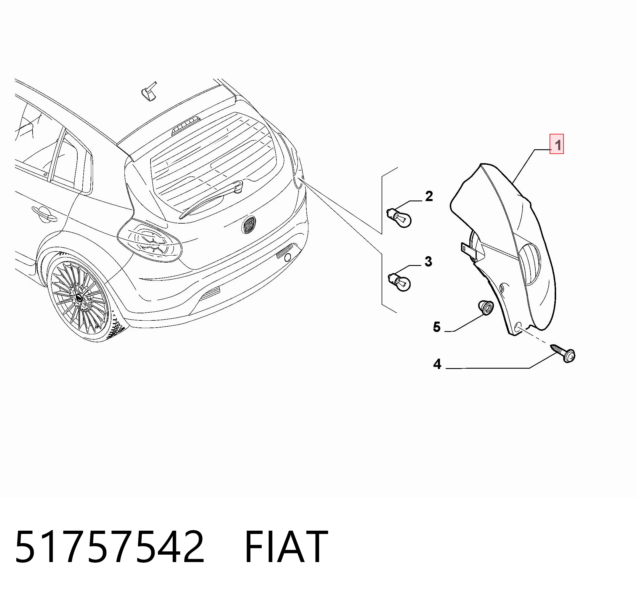 Lampa zespolona tylna prawa do Fiat Bravo II 198