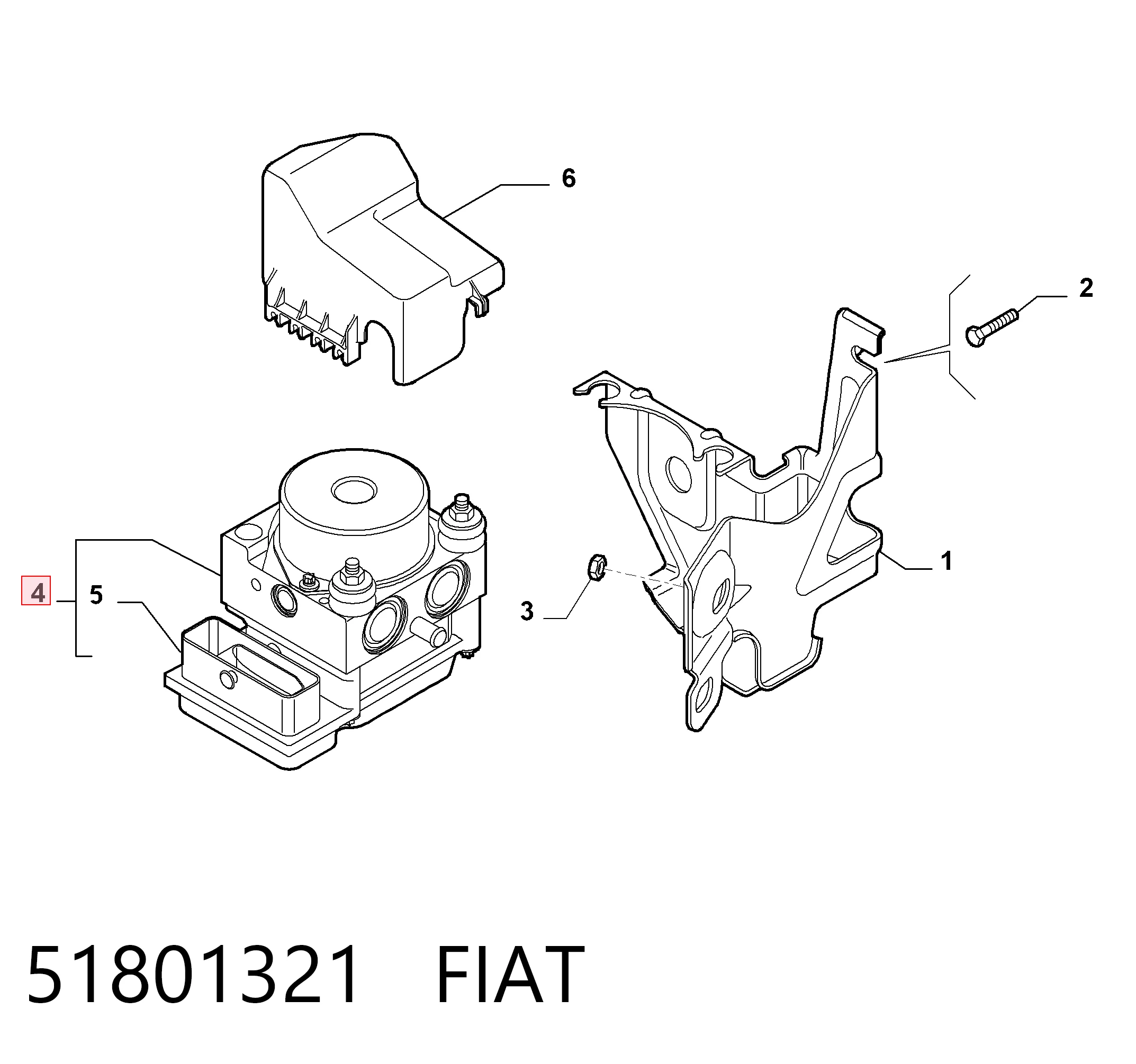 Sterownik ABS  hydrauliczny Fiat Fiorino Qubo autobus (225) (2008 - 2026) cena, od 74,94 USD