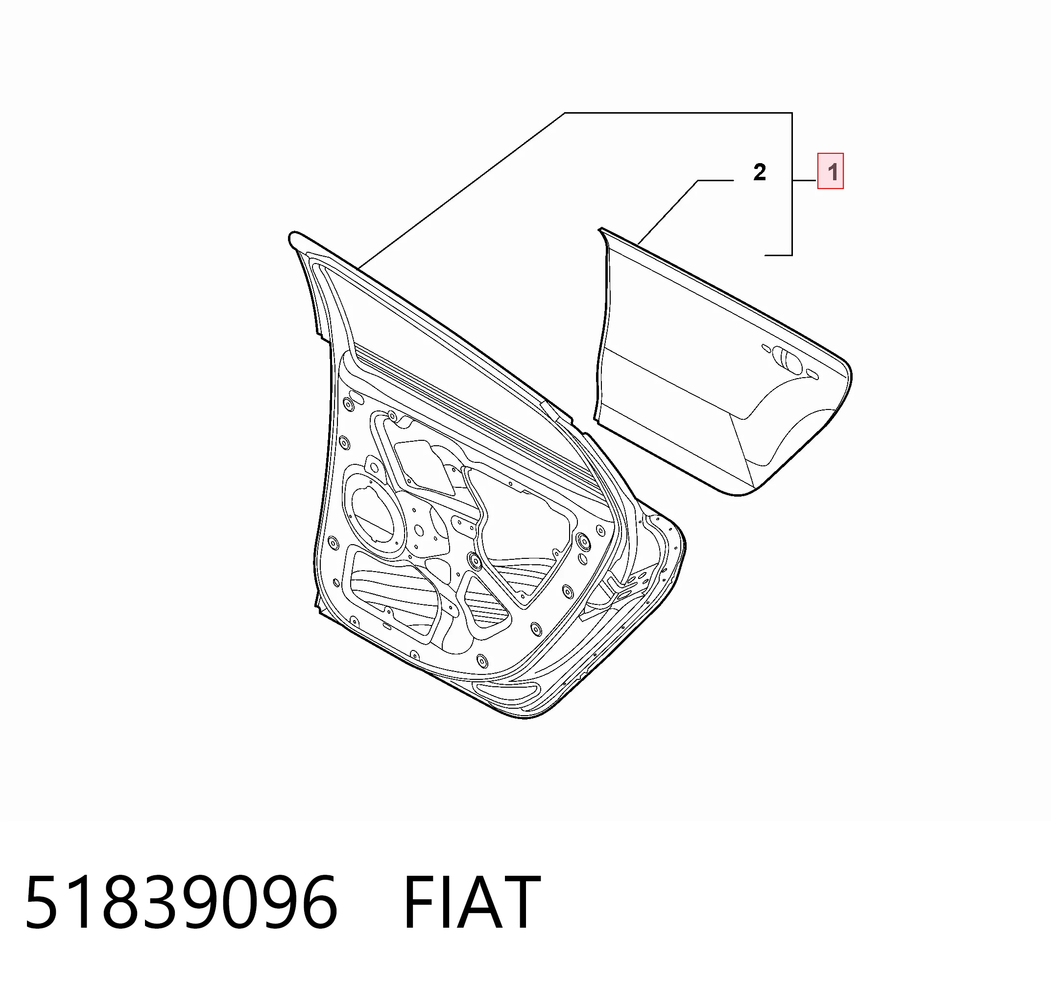 Drzwi tylne lewe Fiat Bravo II hatchback (198) (2007 - 2014) cena, od 208,57 USD