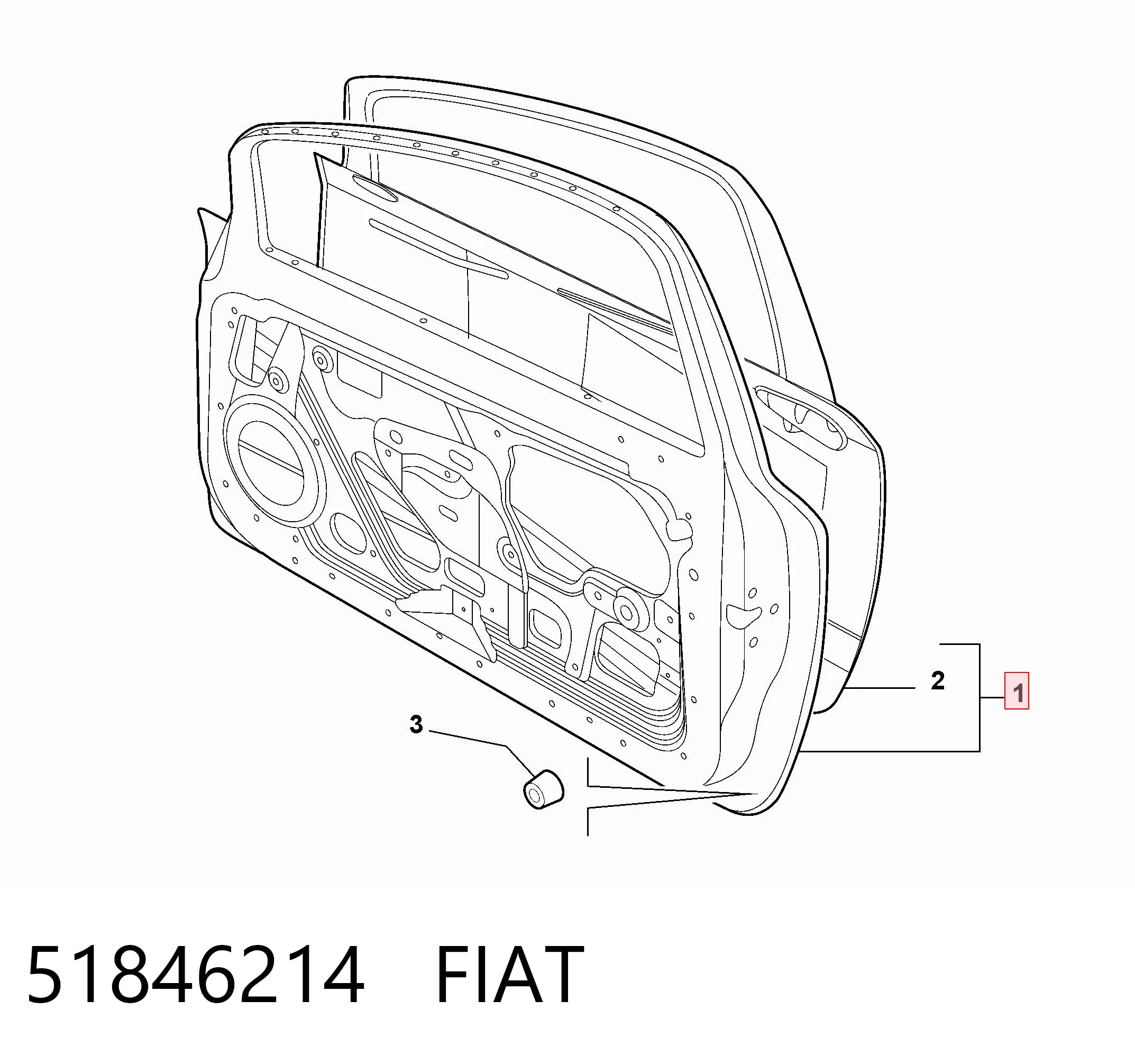 Drzwi przednie prawe do Fiat Punto GRAND 199