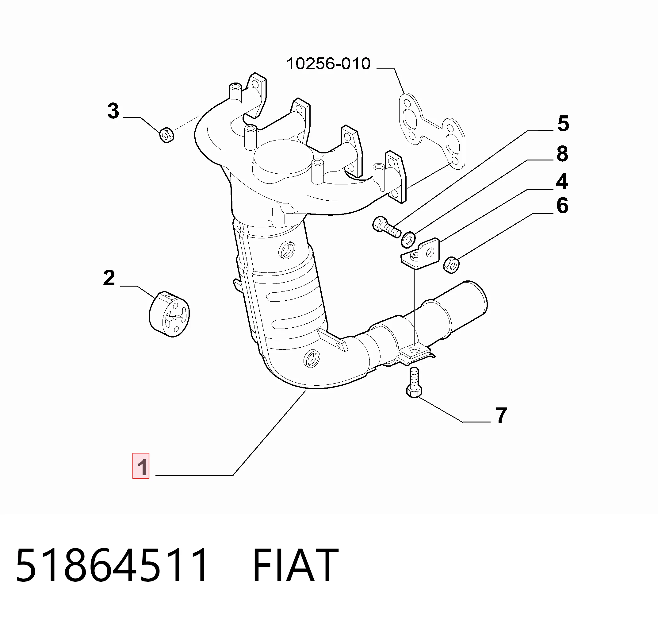 Przewód hamulcowy tylny A80SX2K312AA Ford