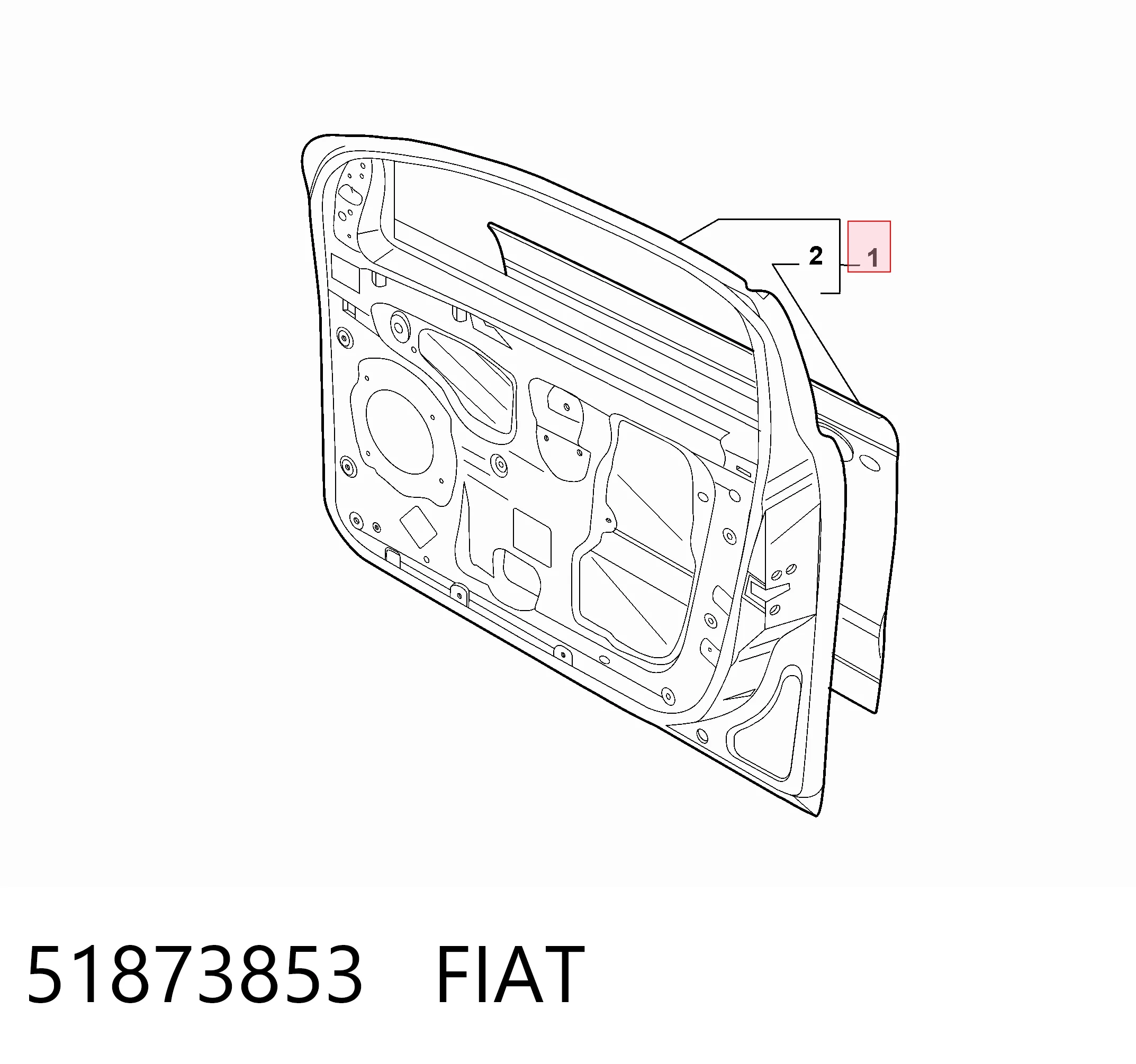 Drzwi przednie lewe do Fiat Bravo II 198