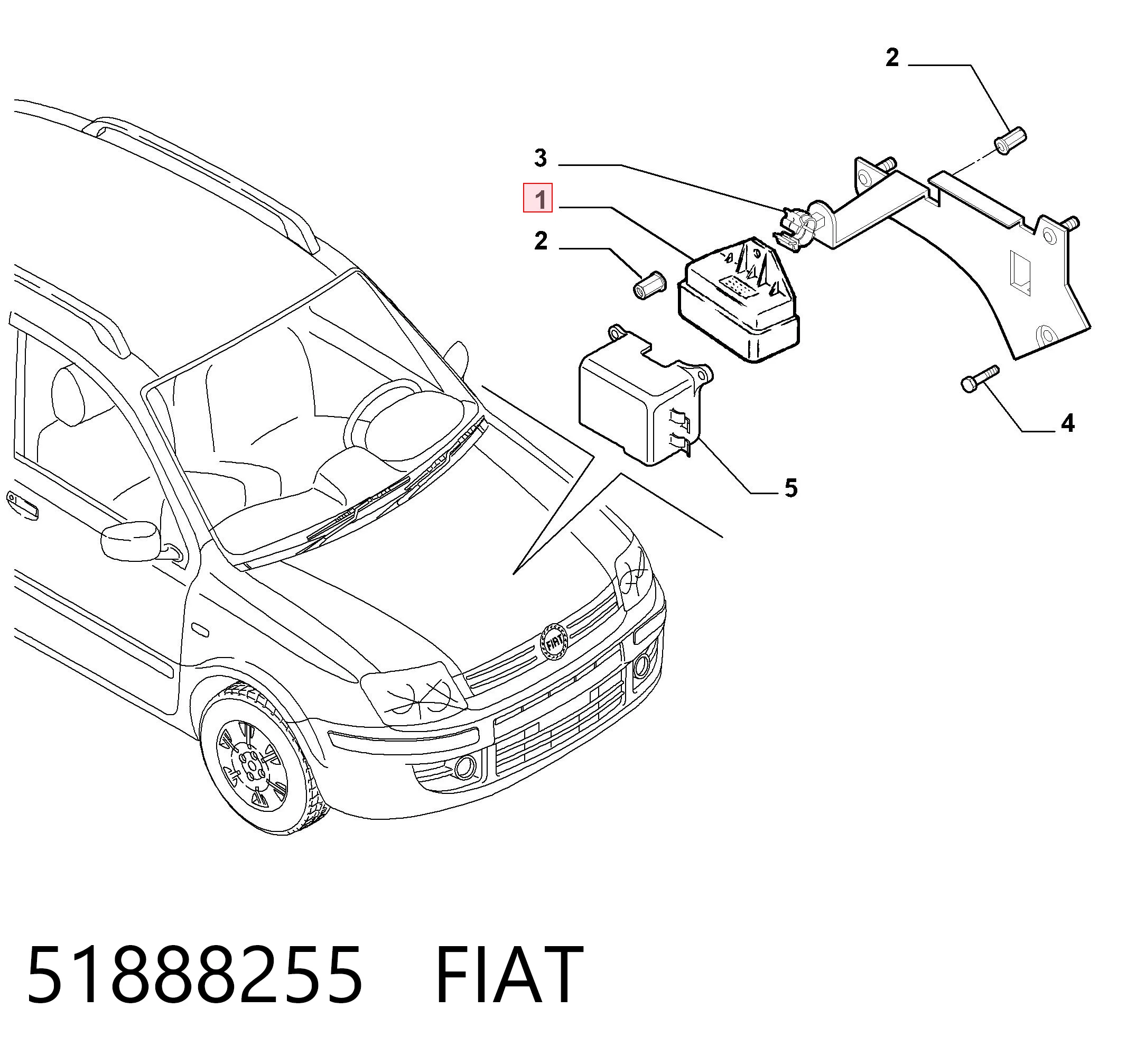 51888255 Fiat/Alfa/Lancia Przekaźnik świec żarowych
