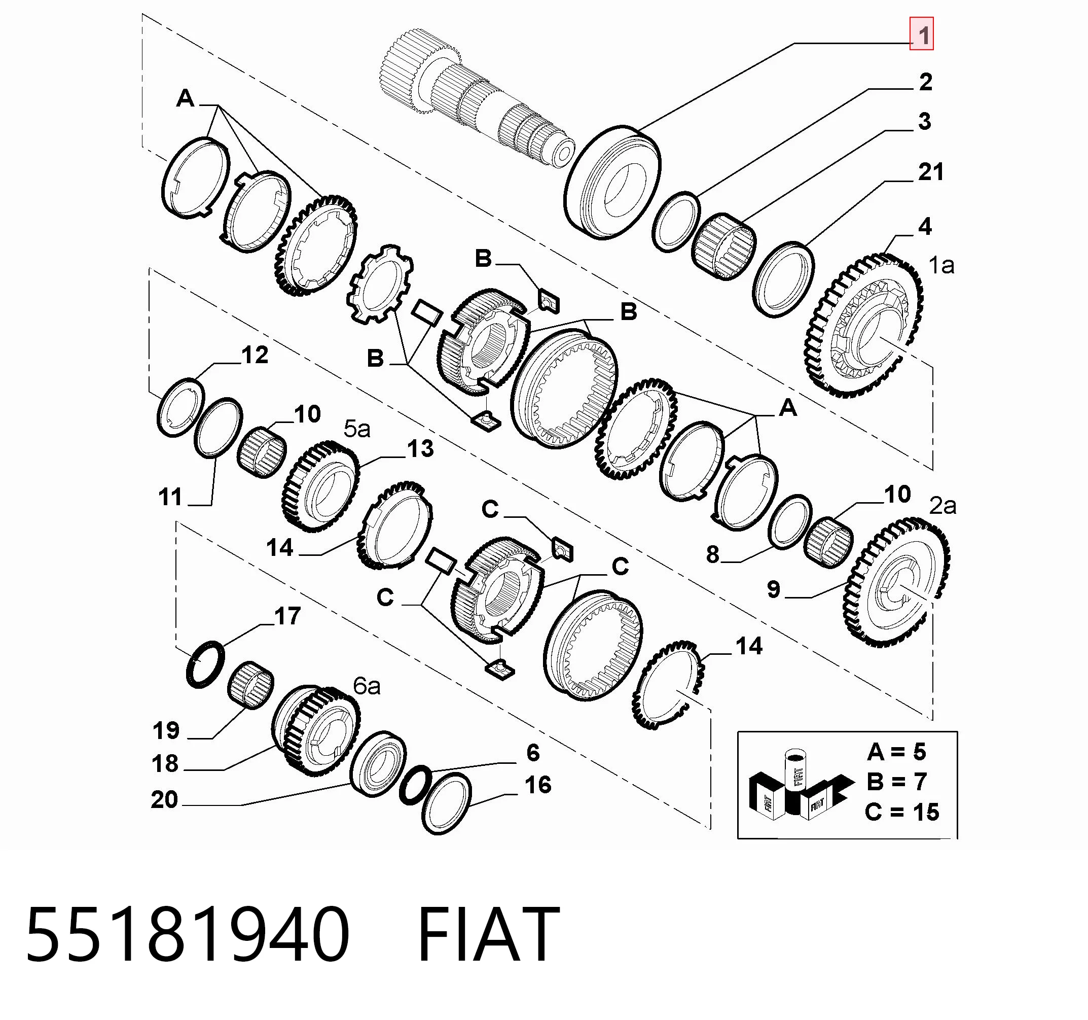 55181940 Fiat/Alfa/Lancia