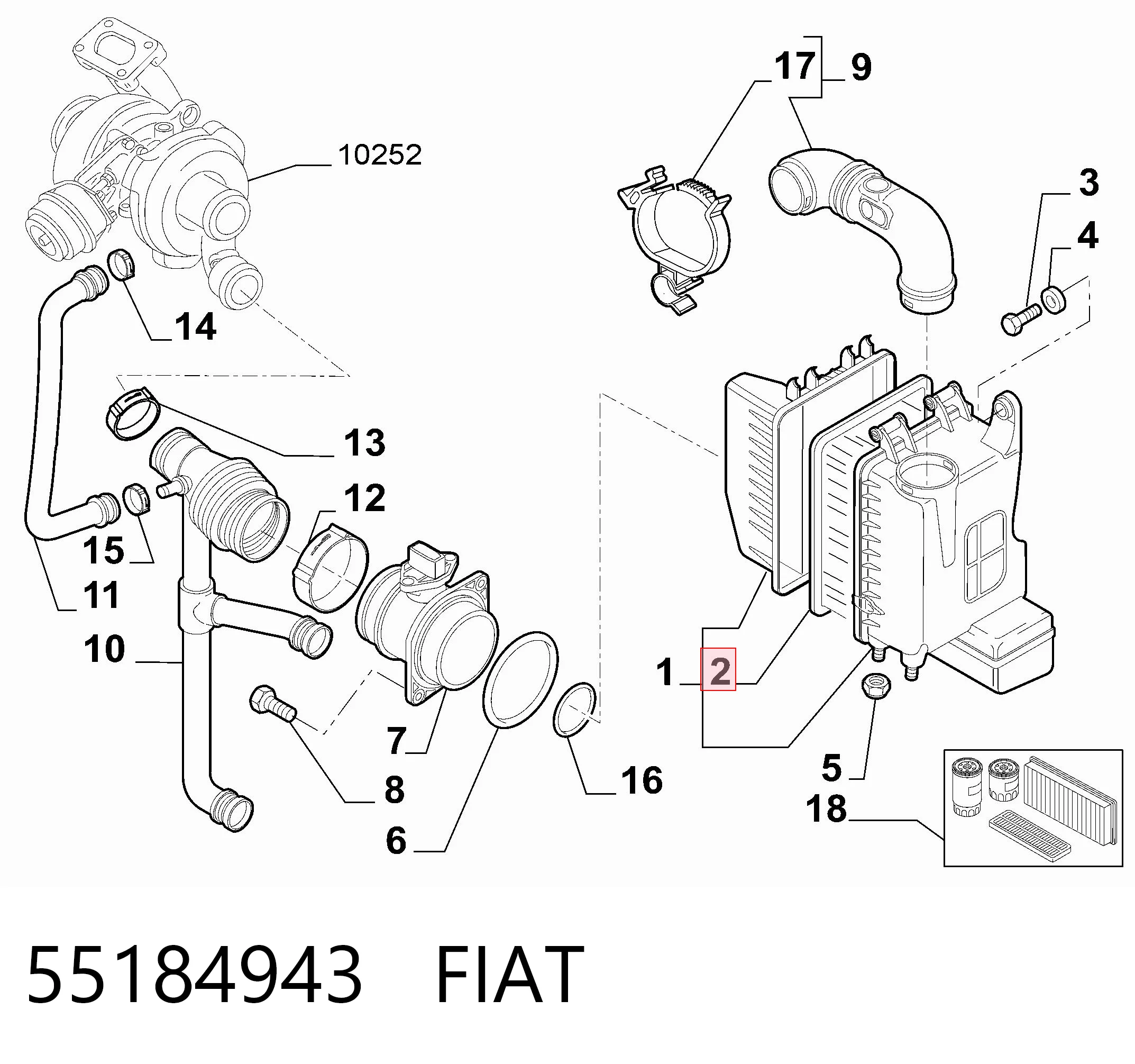 55184943 Fiat/Alfa/Lancia