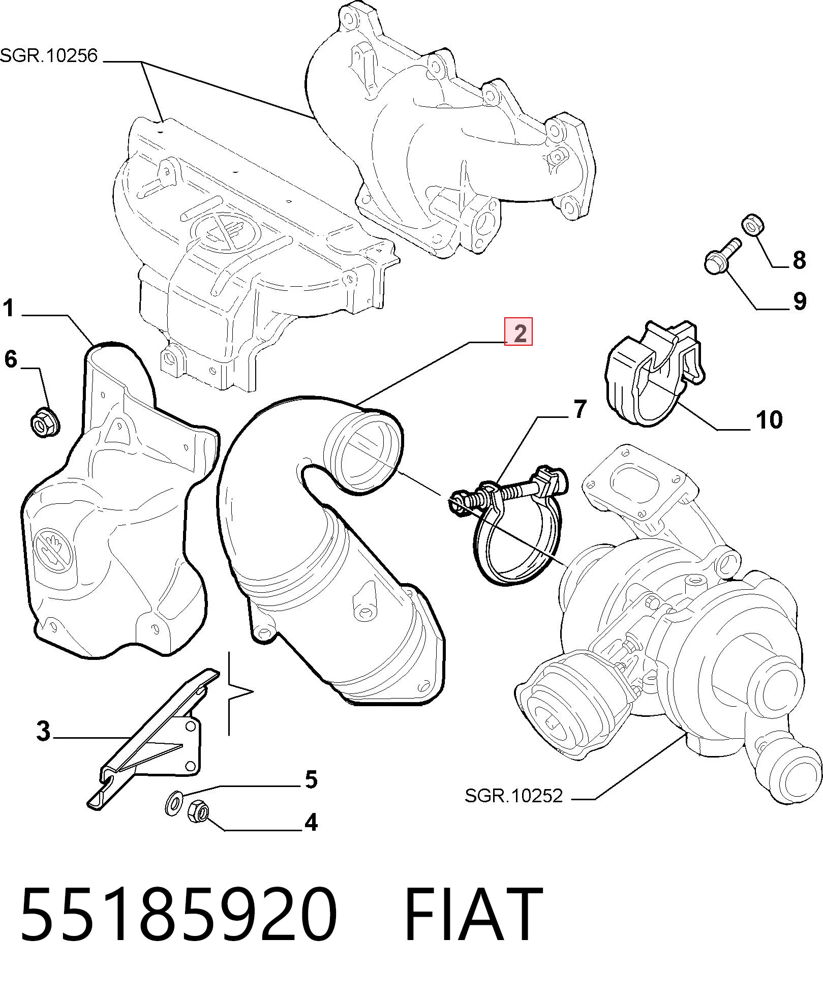 Do koszyka Konwerter-katalizator Fiat Stilo  192