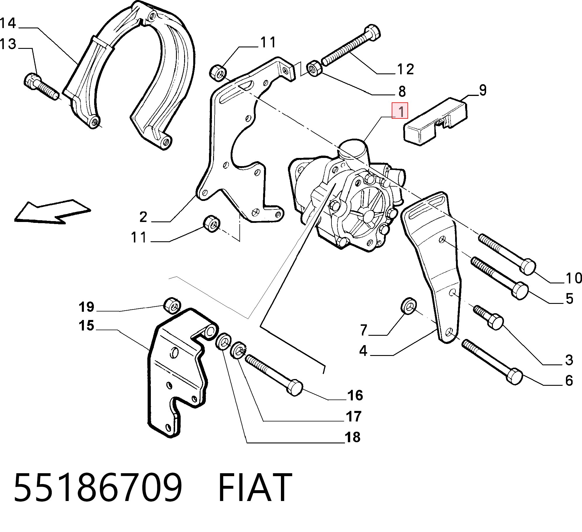 55186709 Fiat/Alfa/Lancia