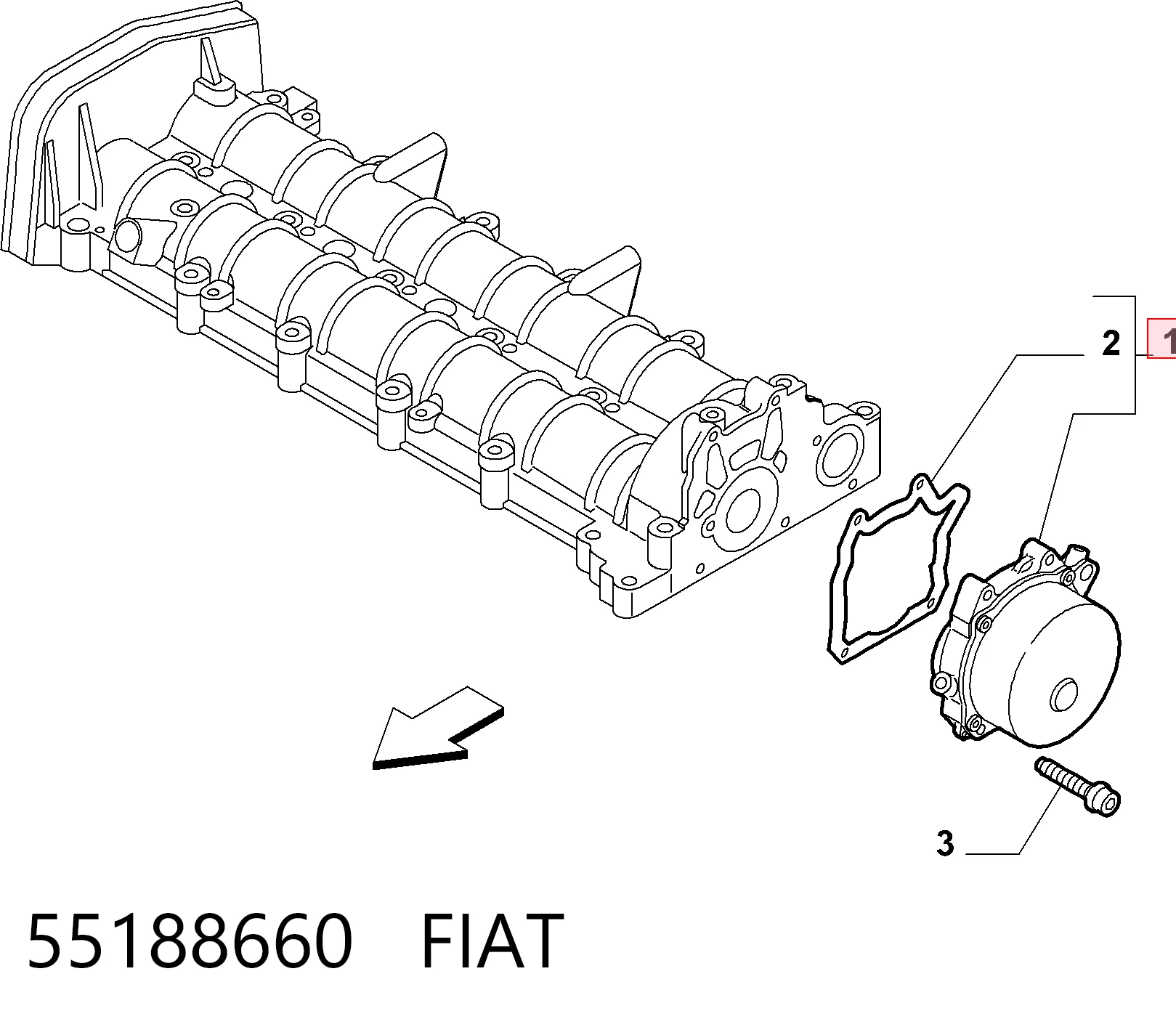 Pompa podciśnienia Fiat Ducato III