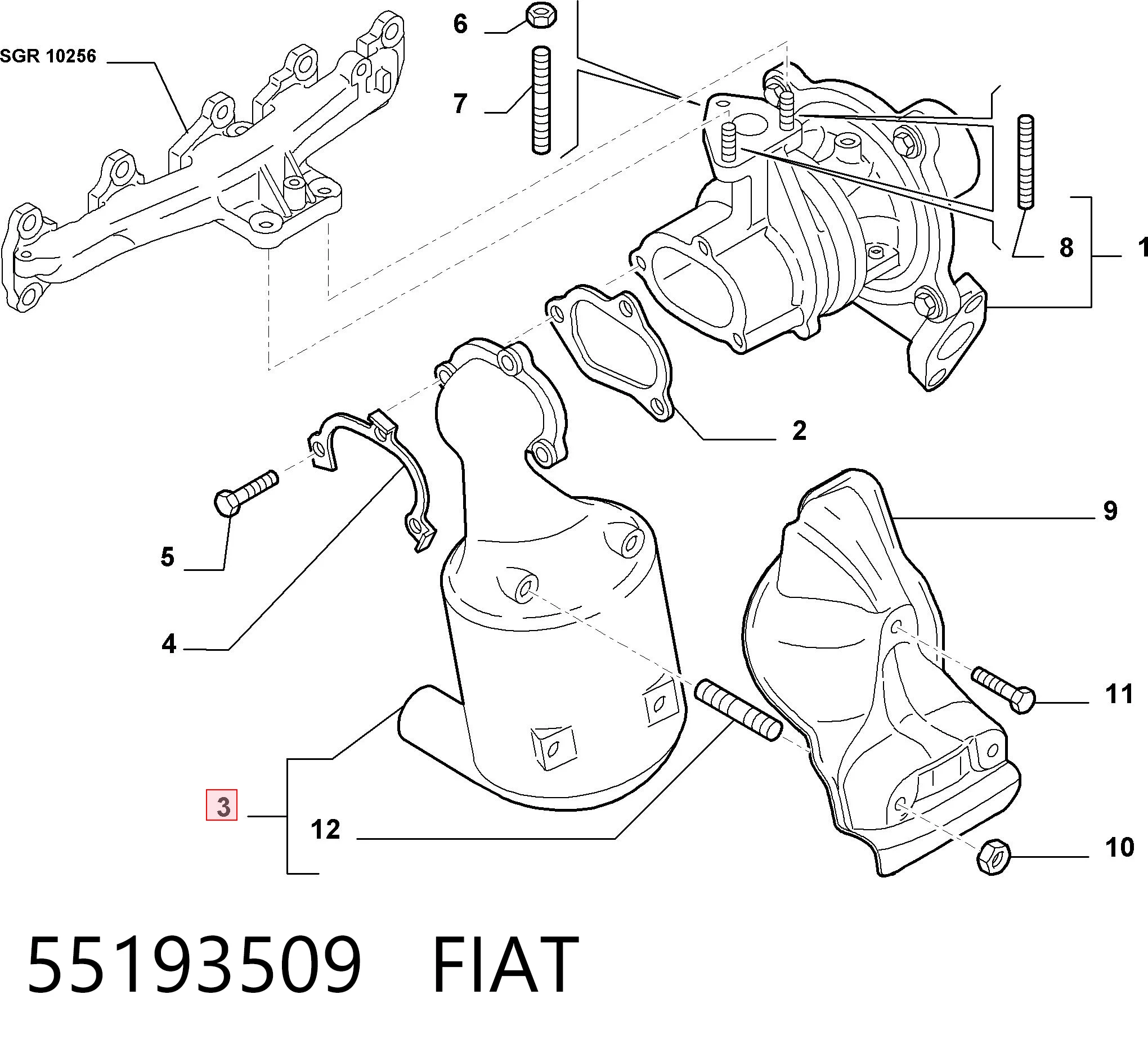 Konwerter-katalizator Fiat Fiorino Qubo autobus (225) (2008 - 2026) cena, od 280,49 USD