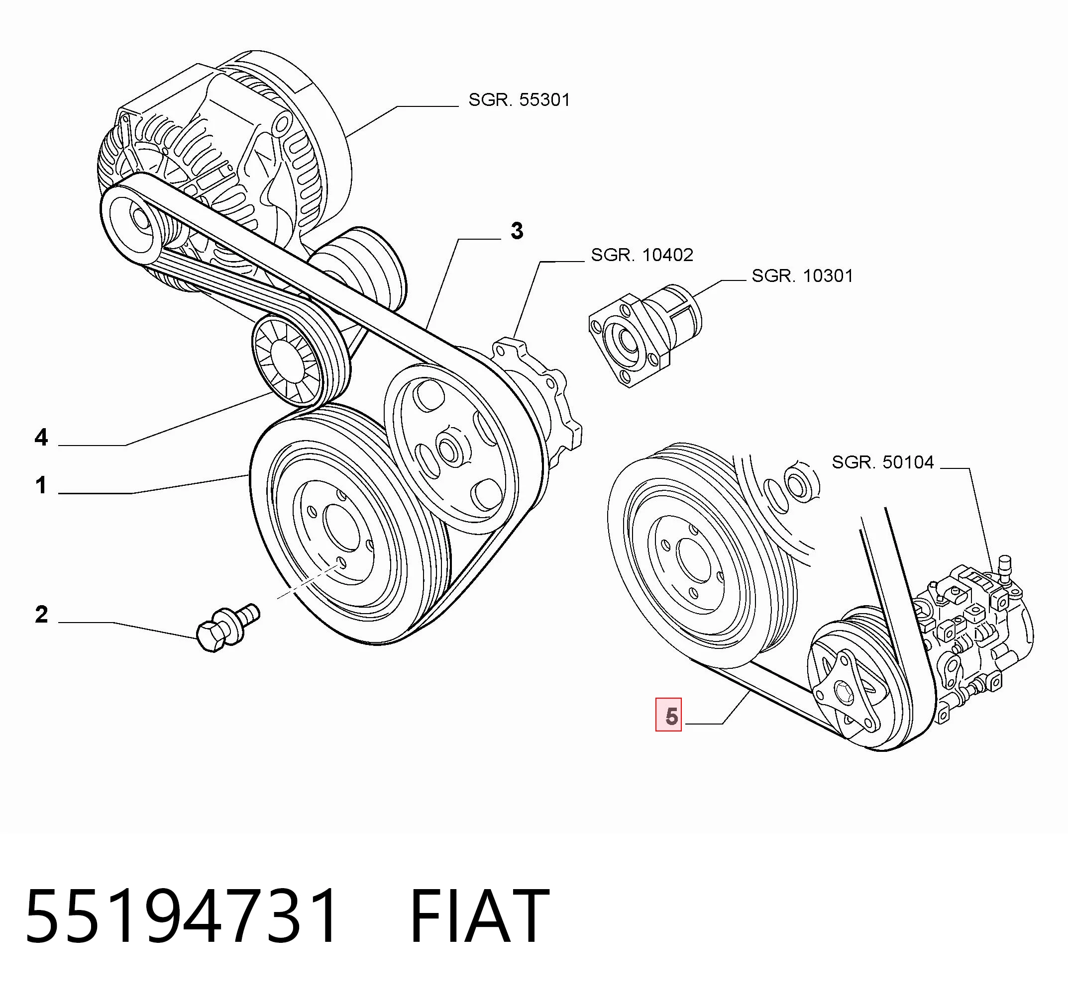 55194731 Fiat/Alfa/Lancia
