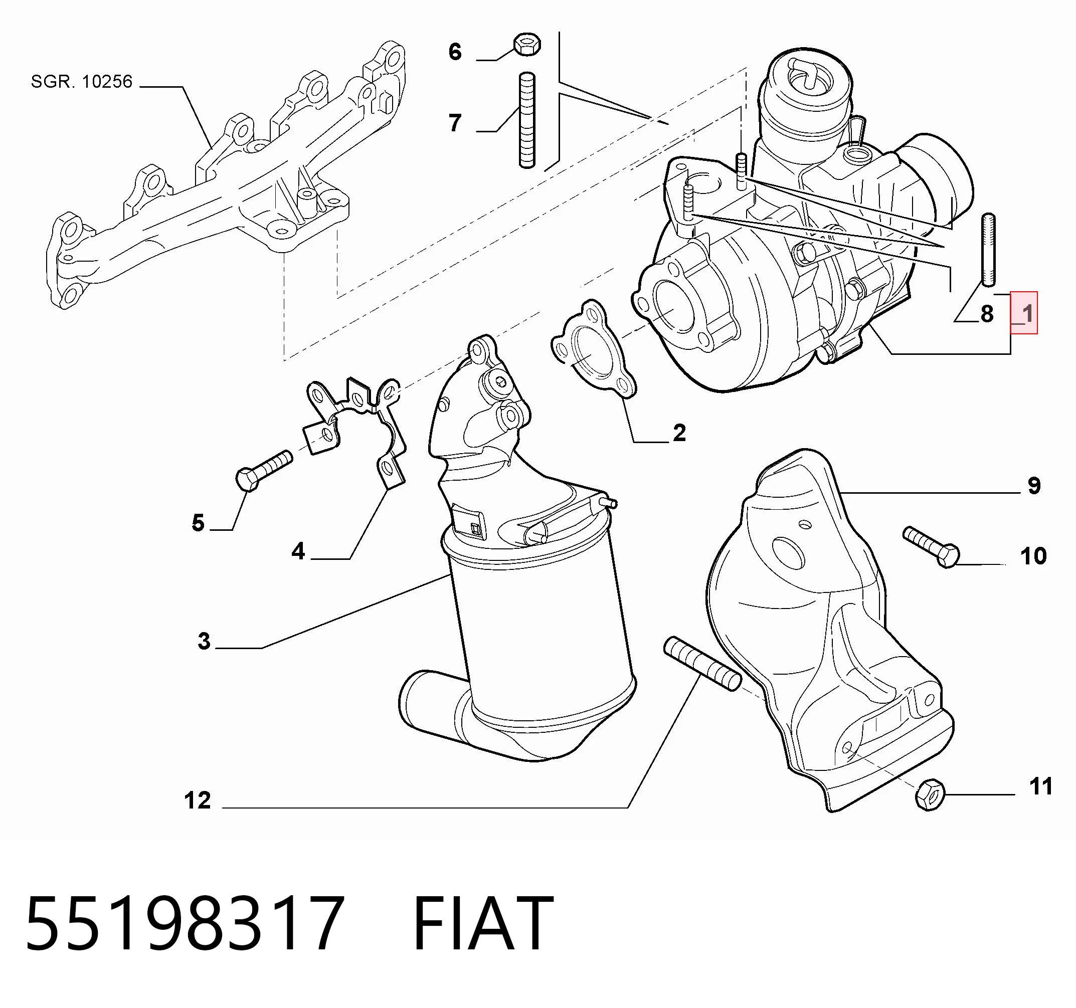 55198317 Fiat/Alfa/Lancia Turbina