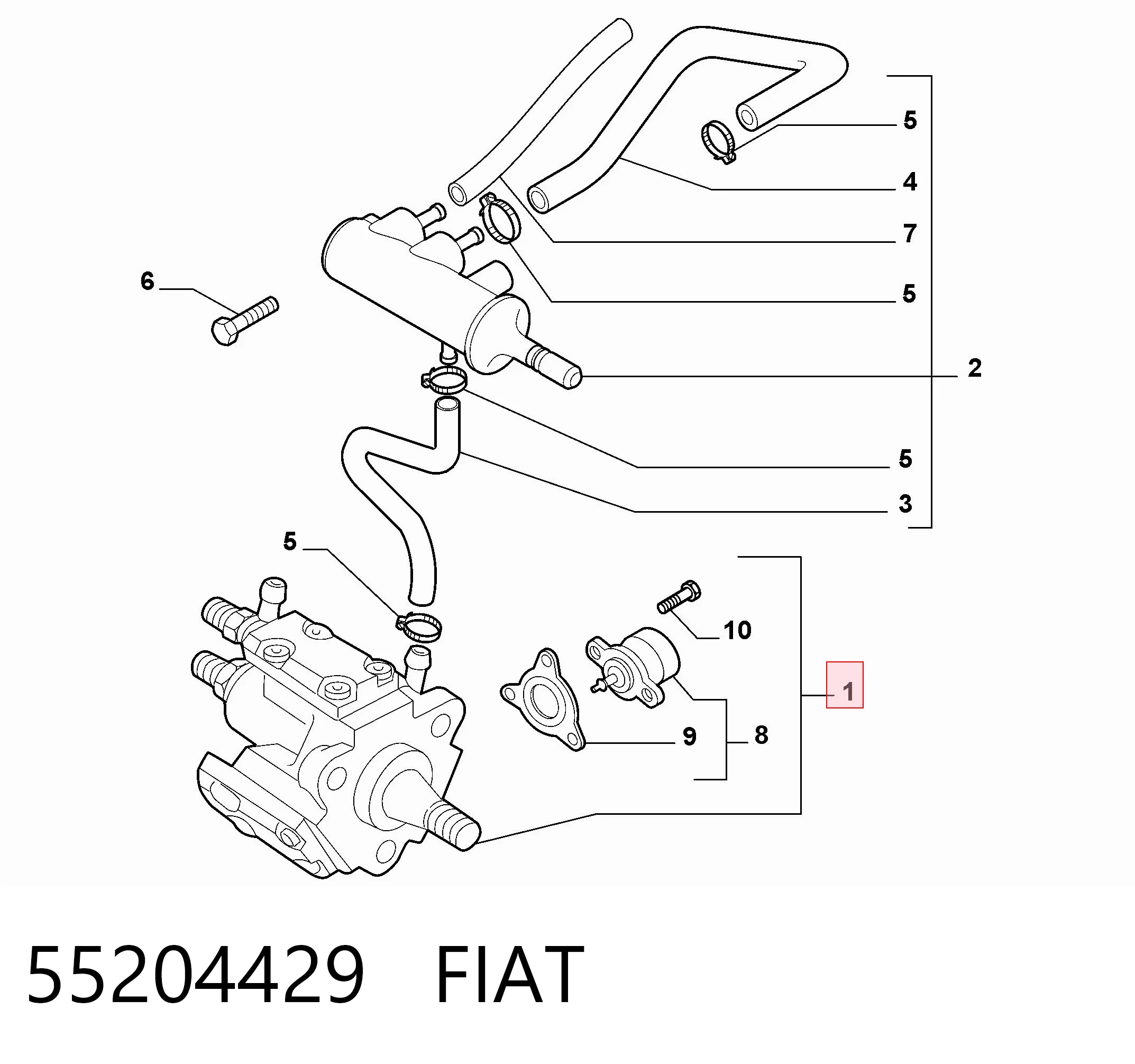 Pompa wtryskowa wysokiego ciśnienia do Fiat Croma II 194