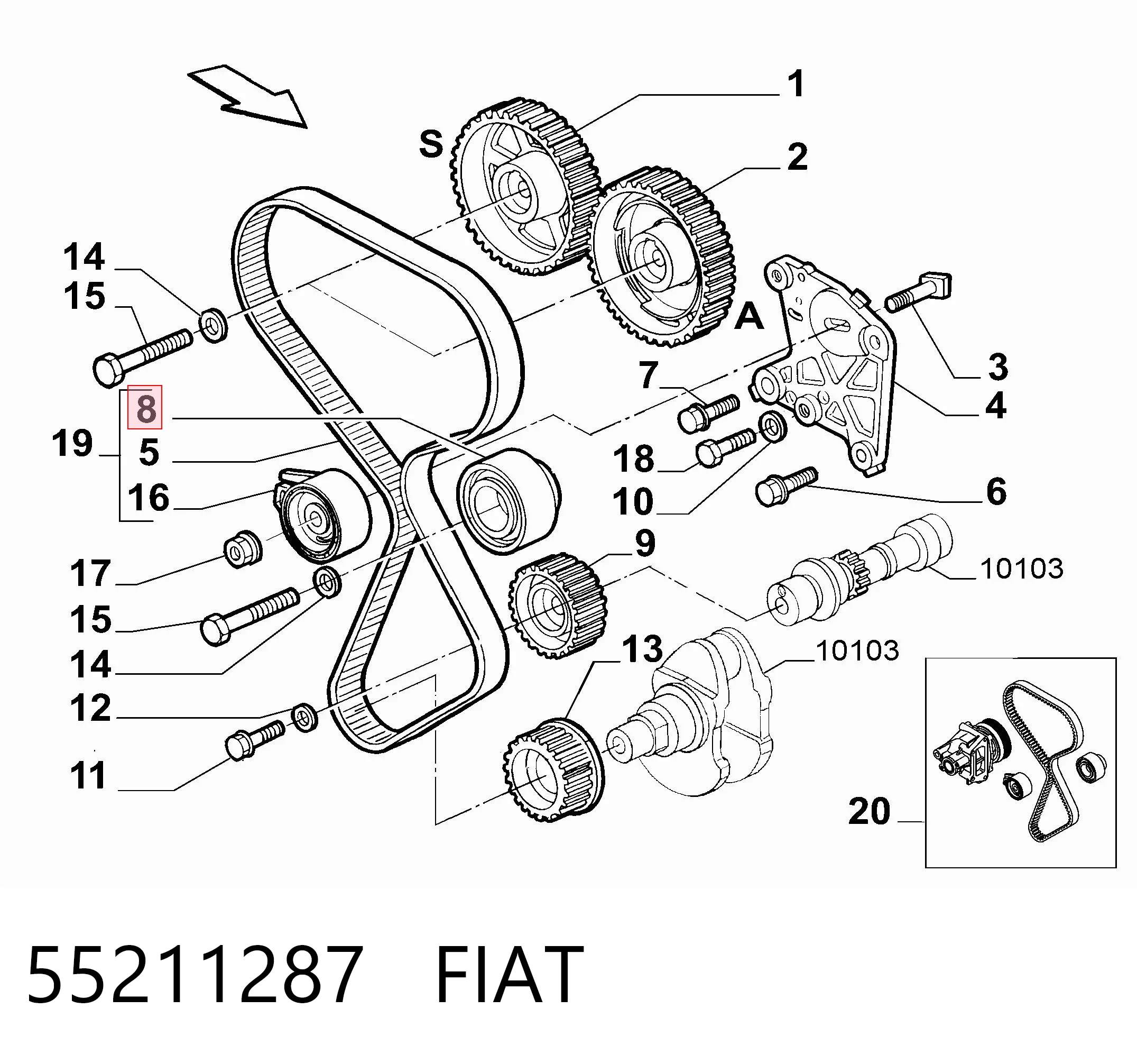 55211287 Fiat/Alfa/Lancia